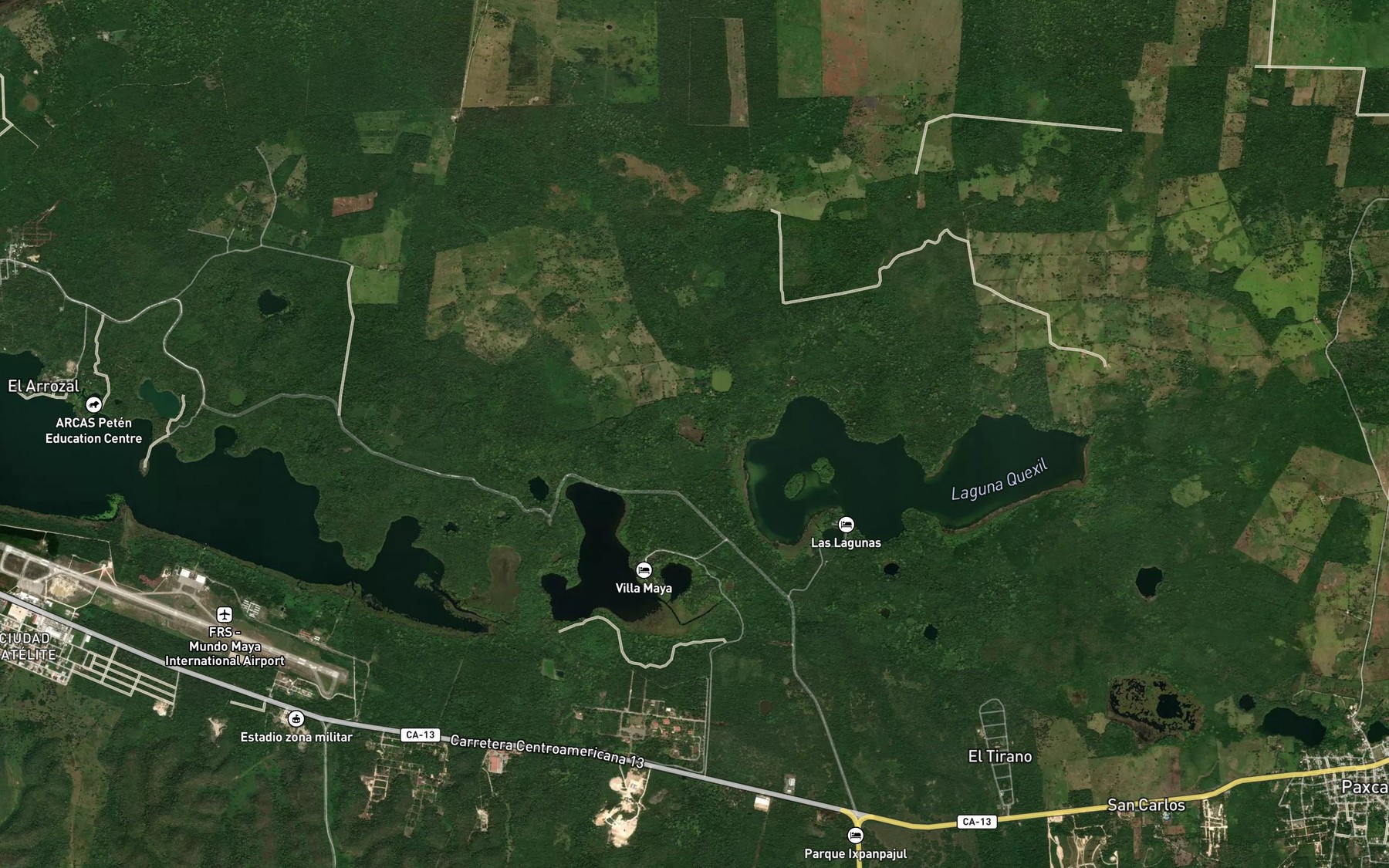 Satellite map of the Aguada La Sardina