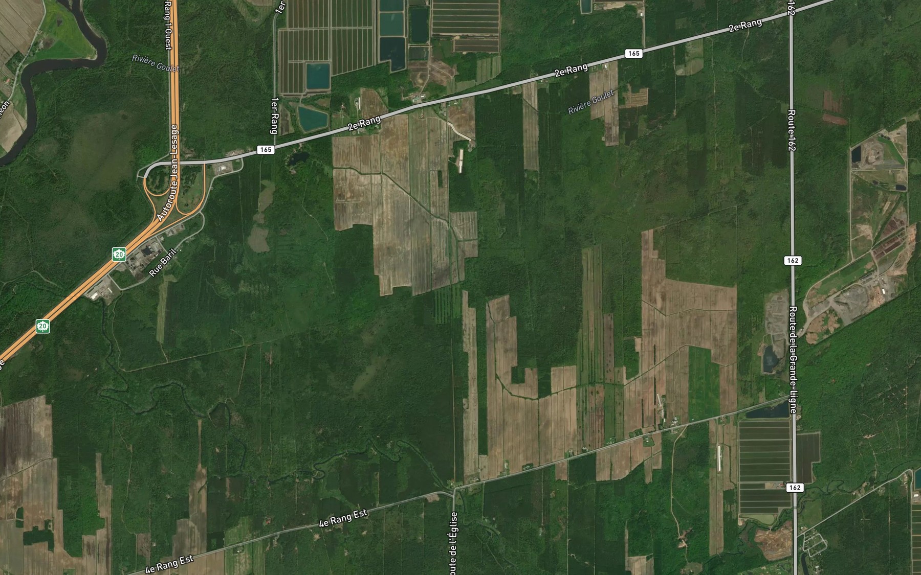 Satellite map of the Branche Valois
