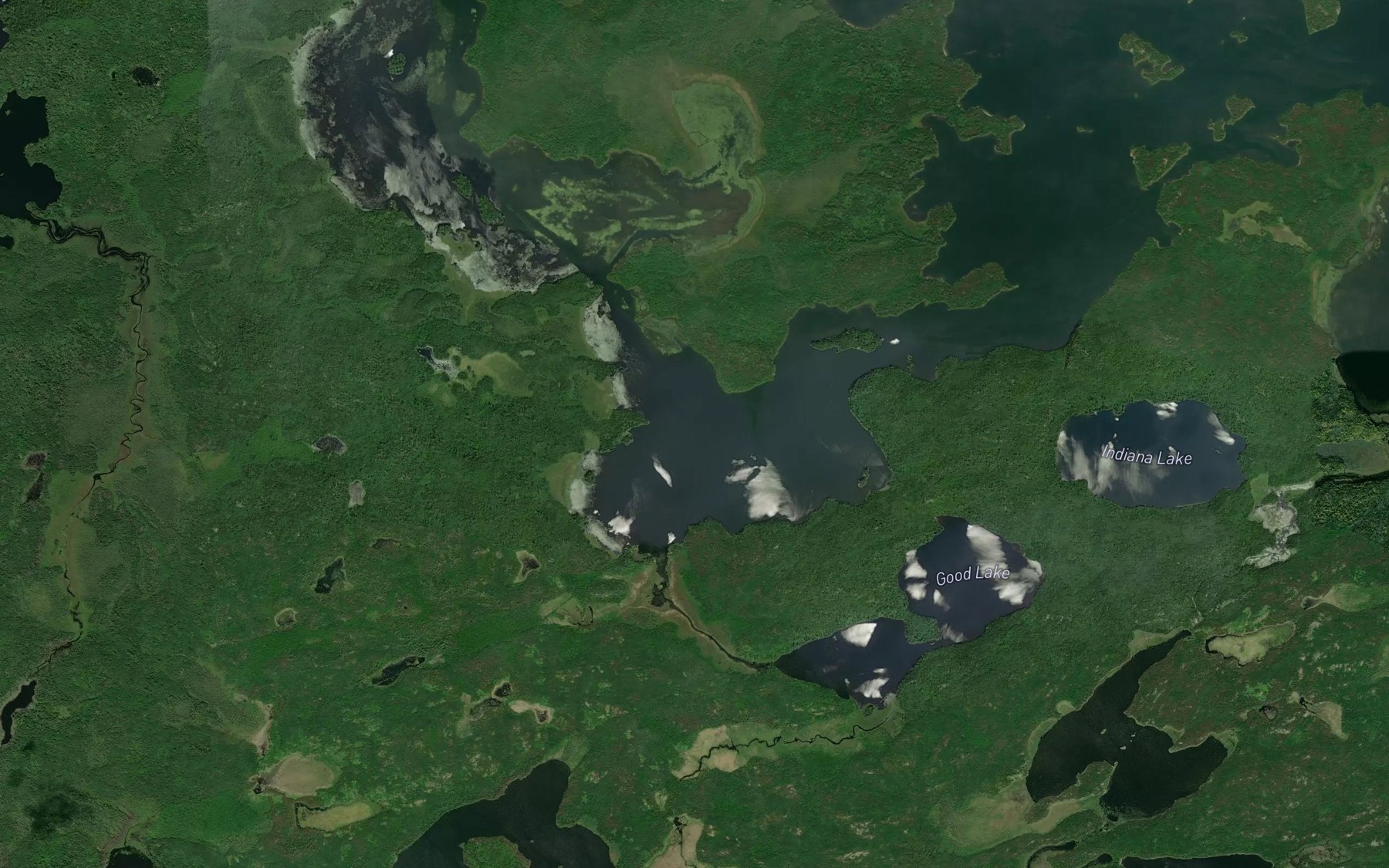 Satellite map of the Hoist Bay