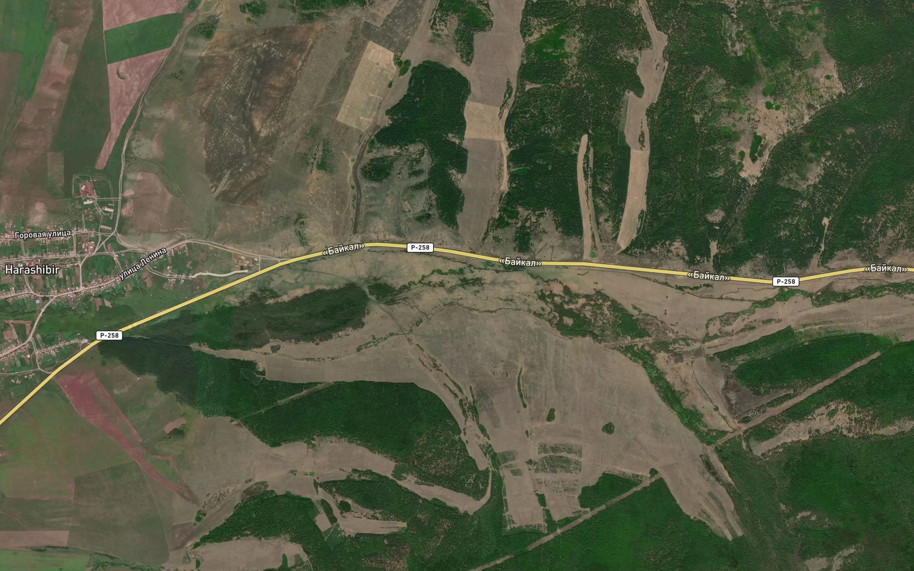 Satellite map of the Kapotina