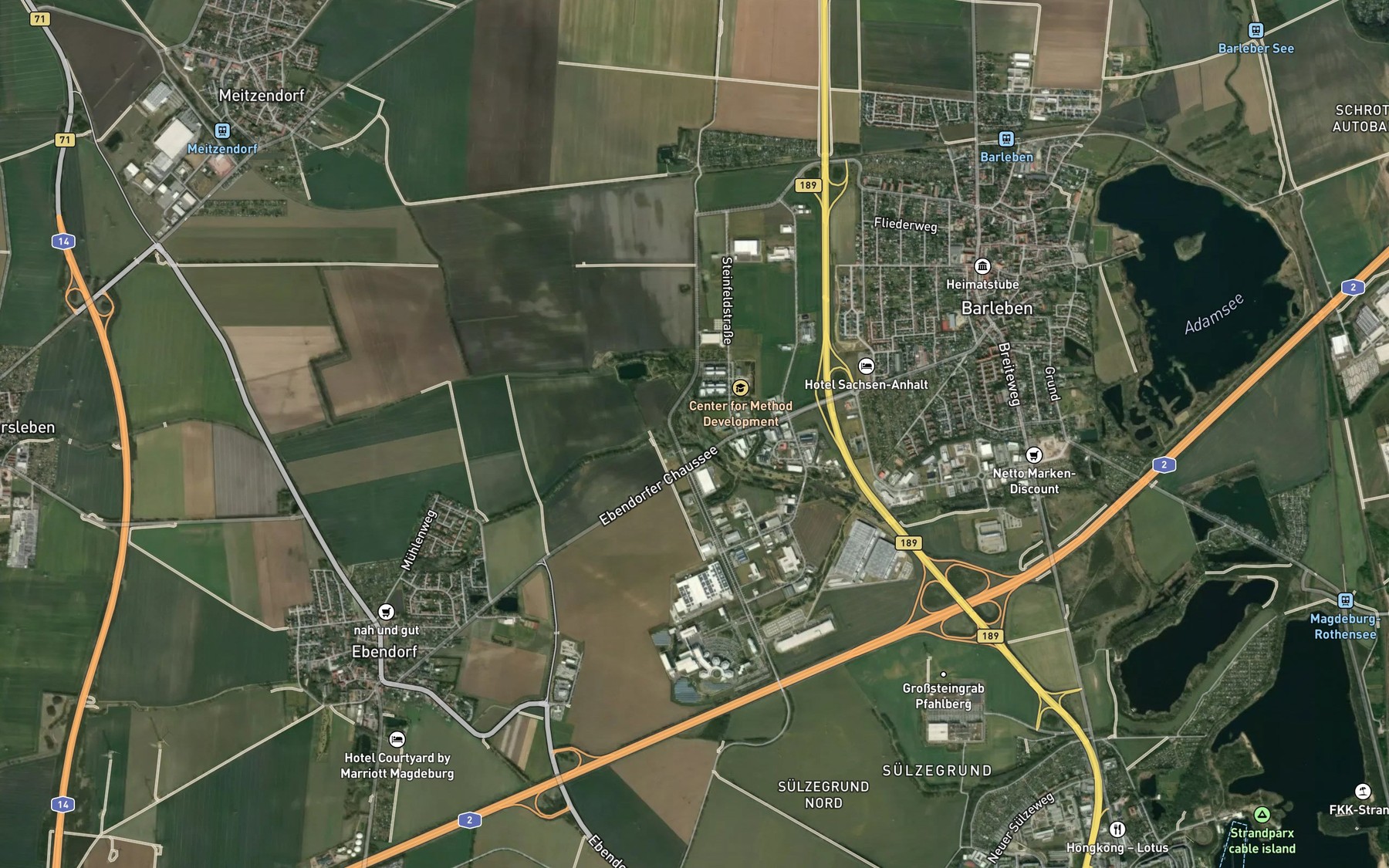 Satellite map of the Telzgraben