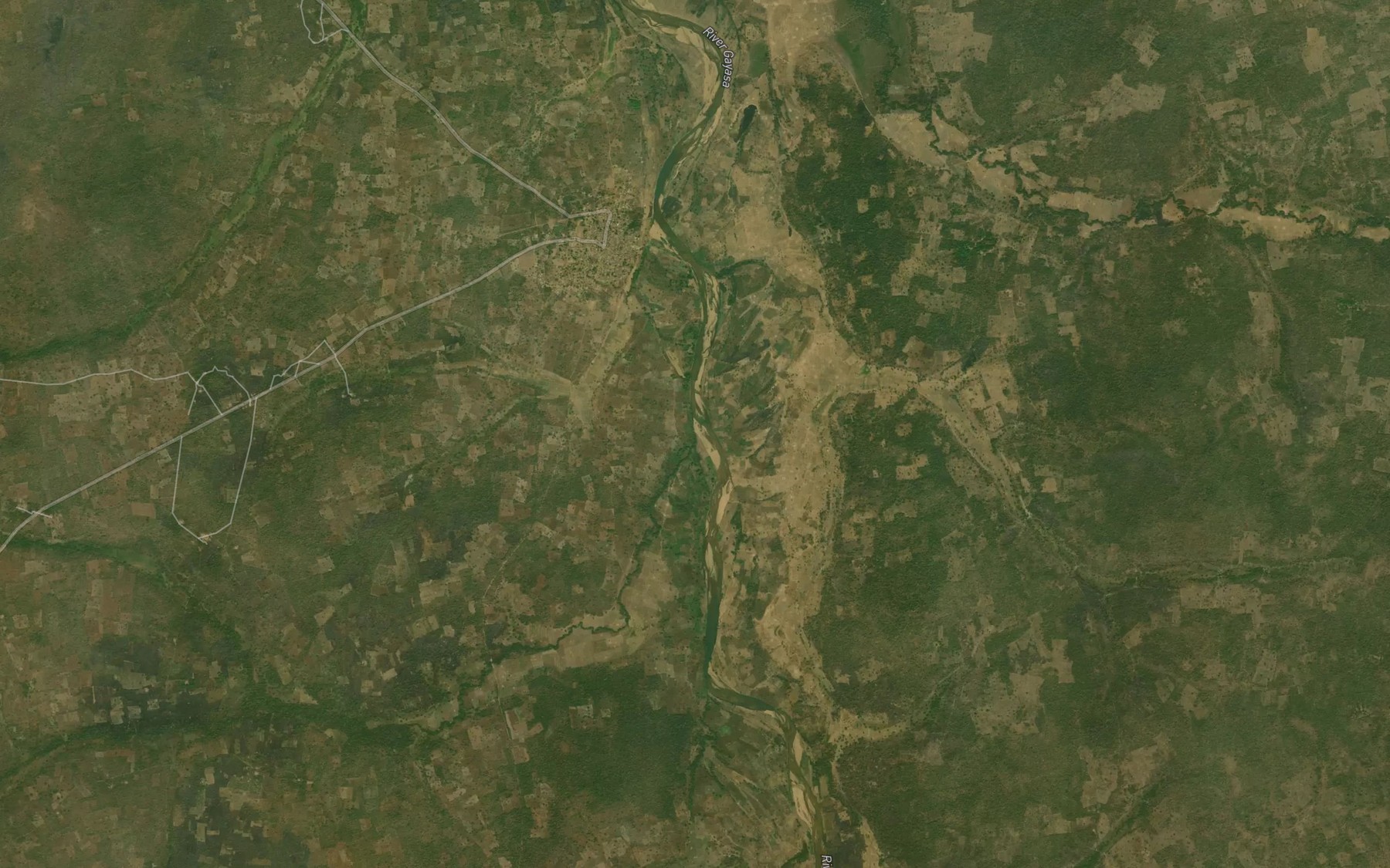 Satellite map of the River Tangbula