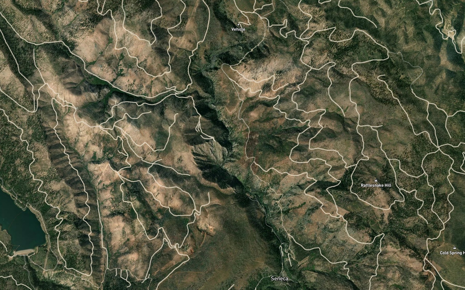 Satellite map of the Salmon Creek