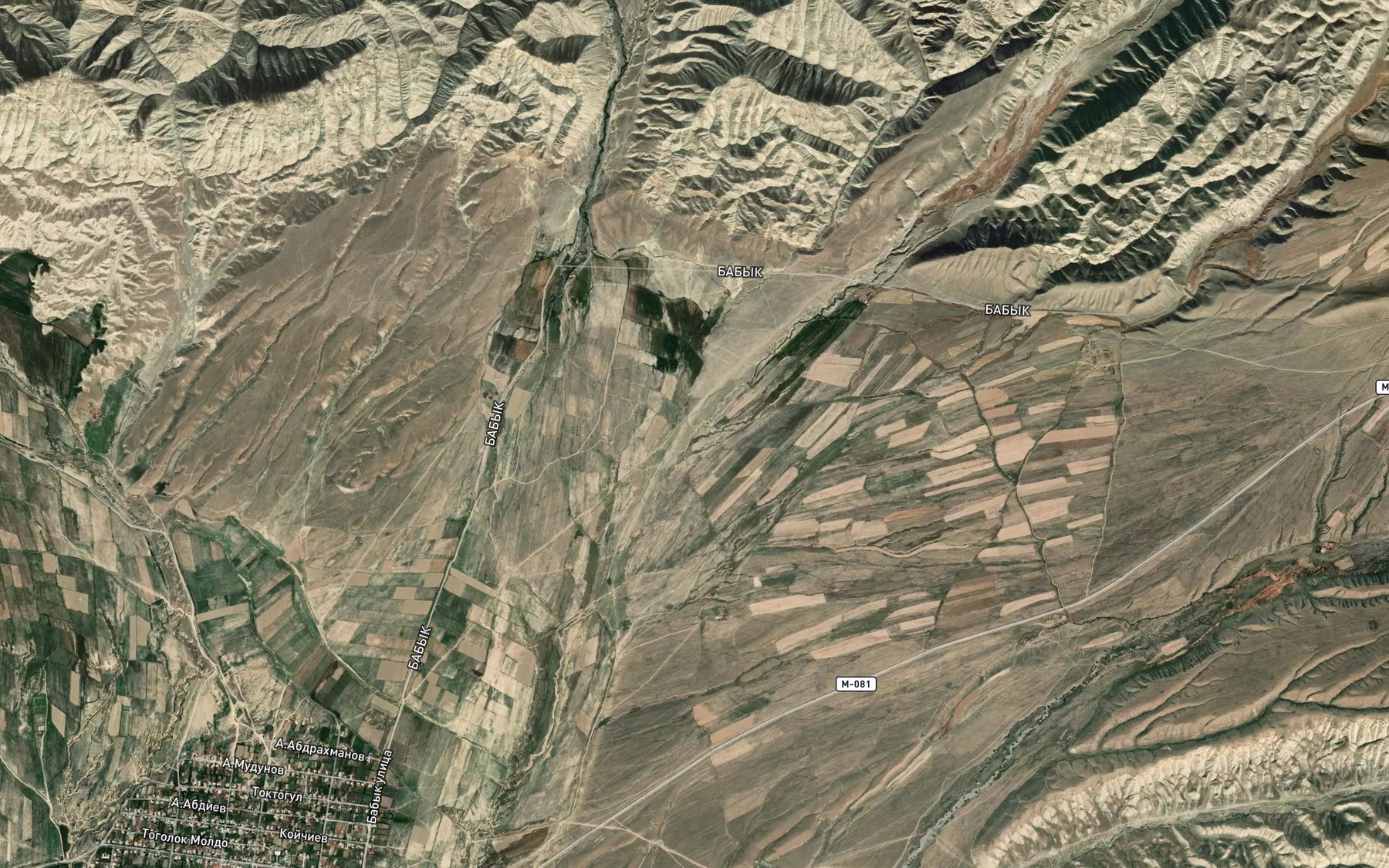 Satellite map of the Shorgo