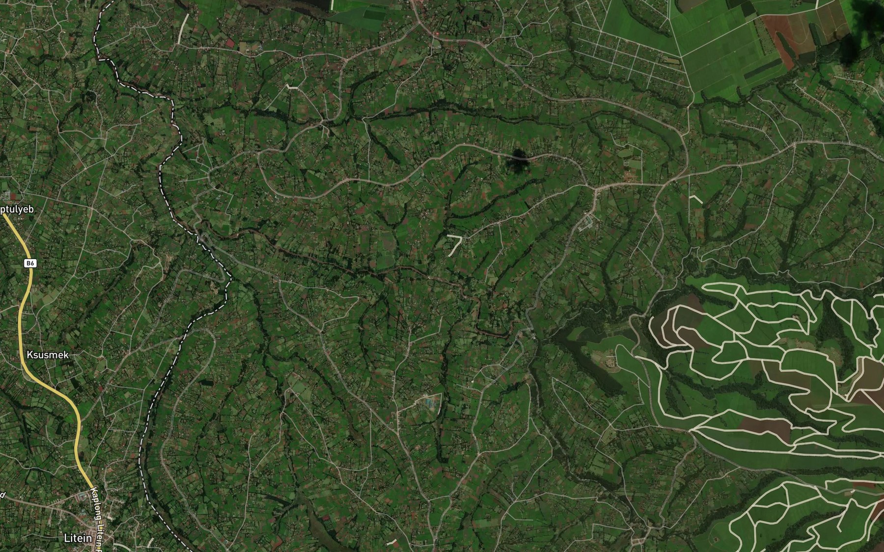 Satellite map of the Chepkoisi
