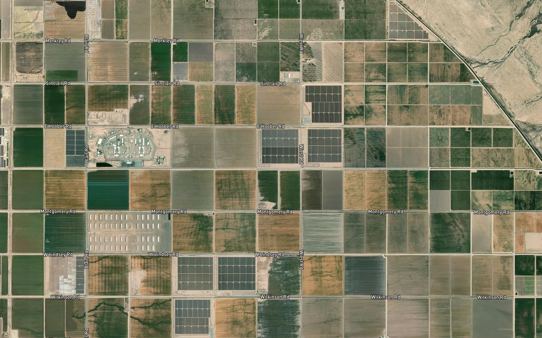 Satellite map of the I Drain