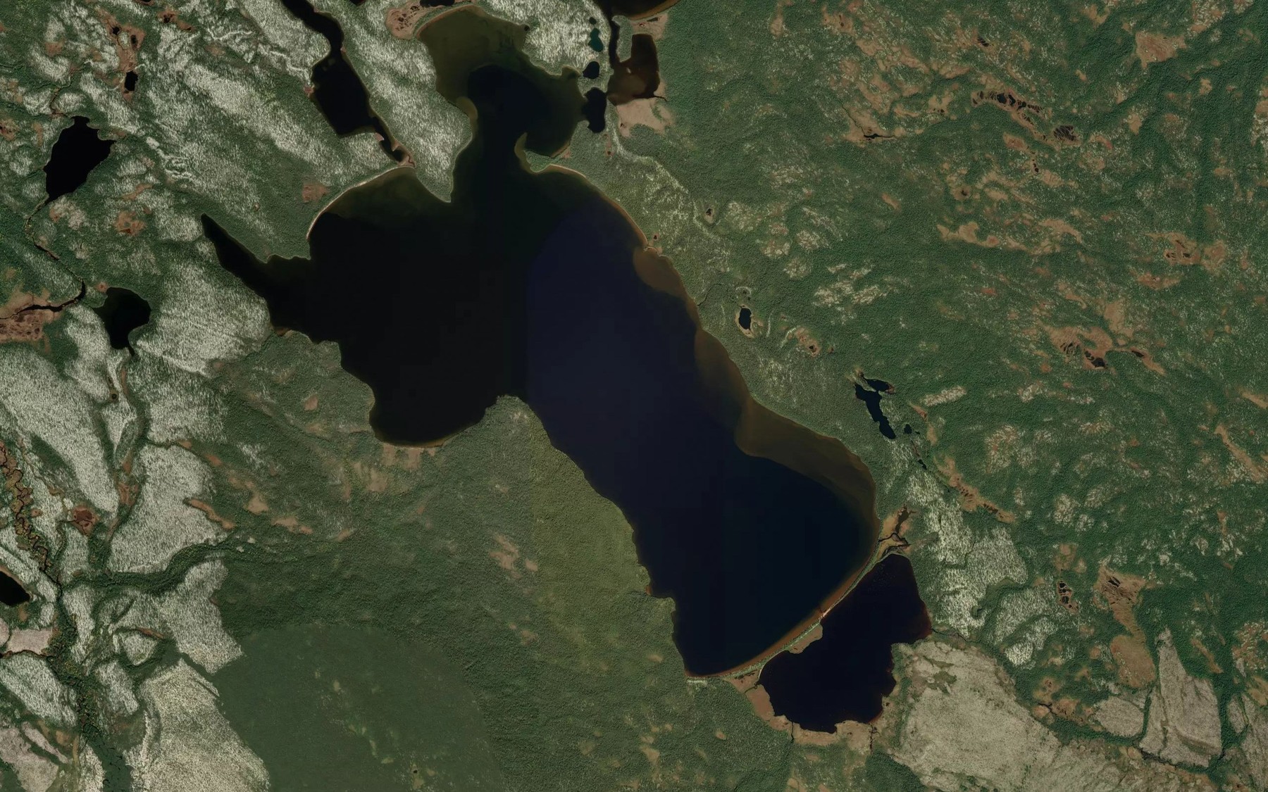 Satellite map of the Lac Mace