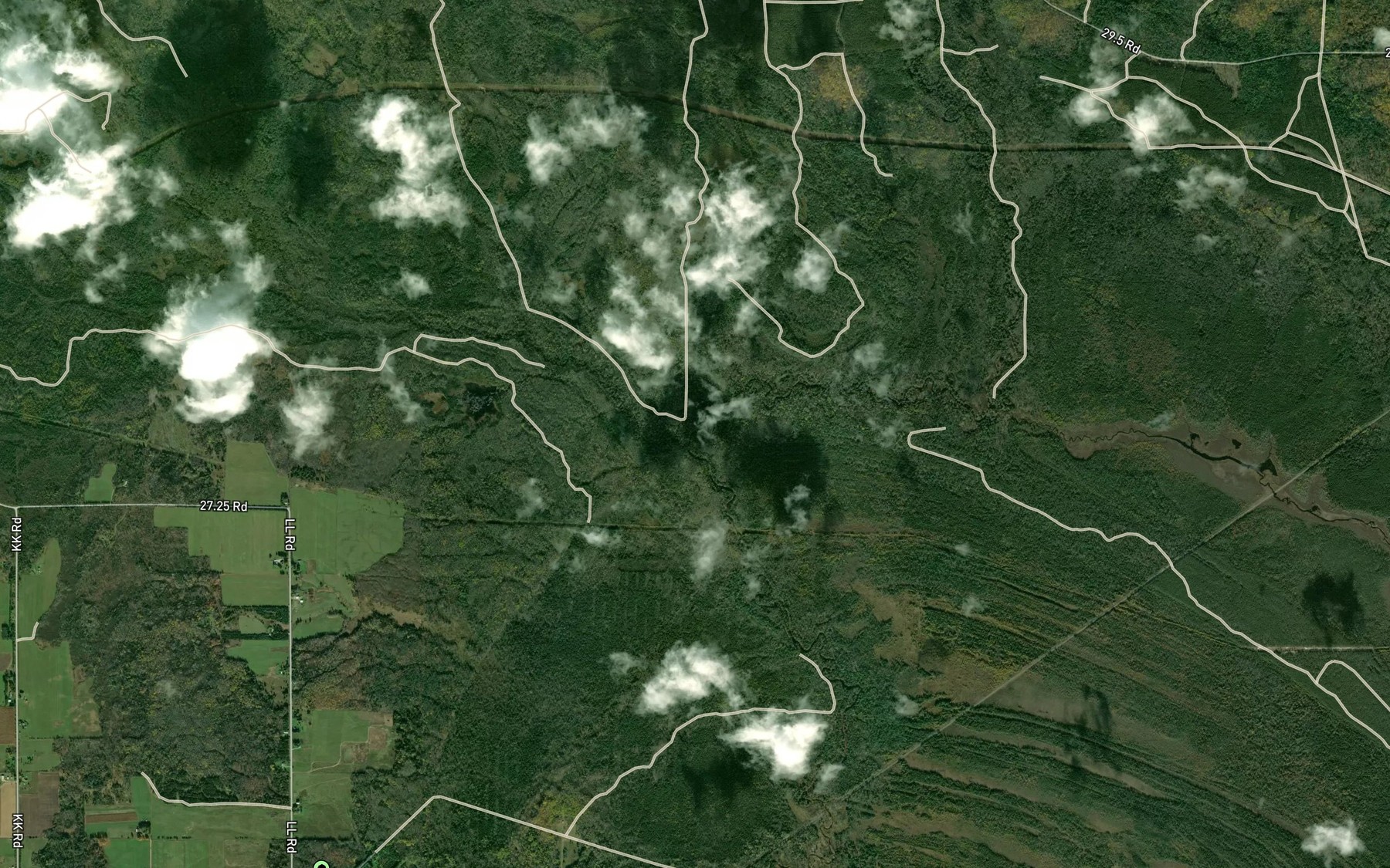 Satellite map of the Southwest Branch Fishdam River