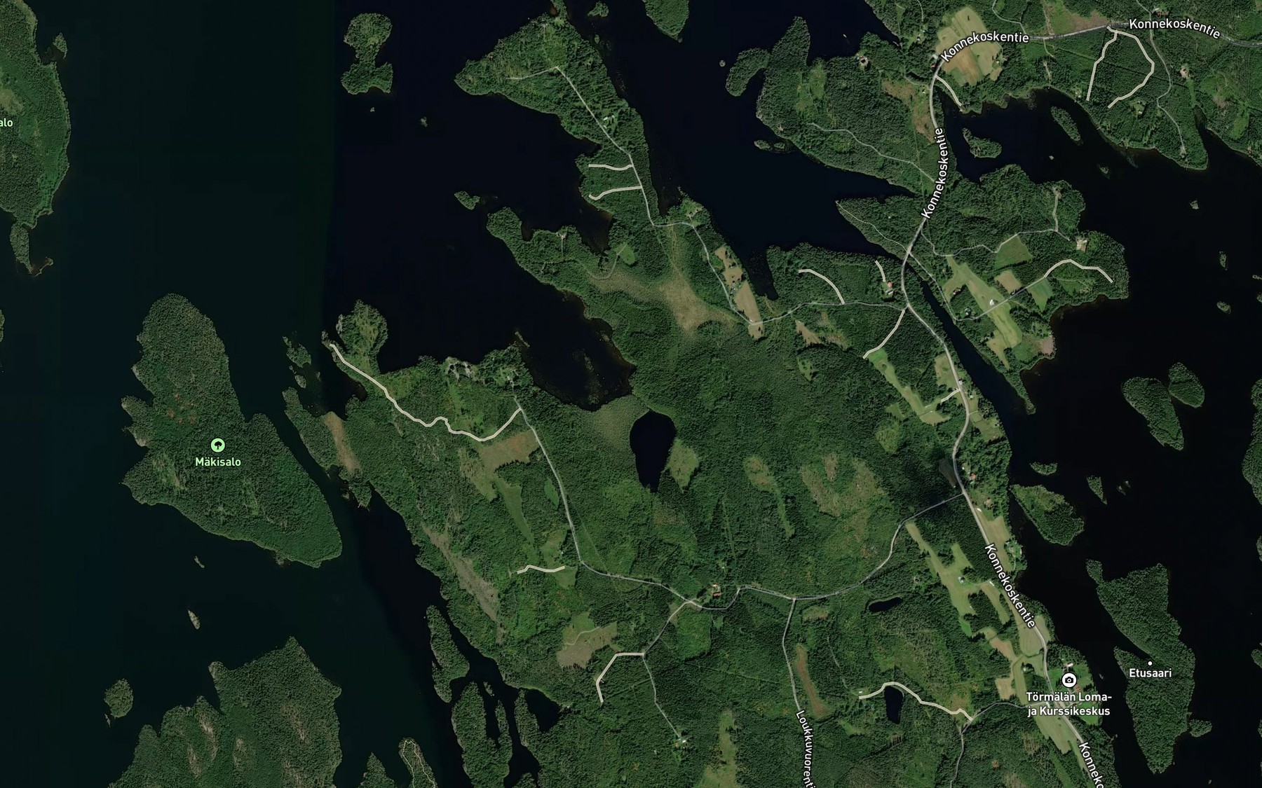 Satellite map of the Koivupuro