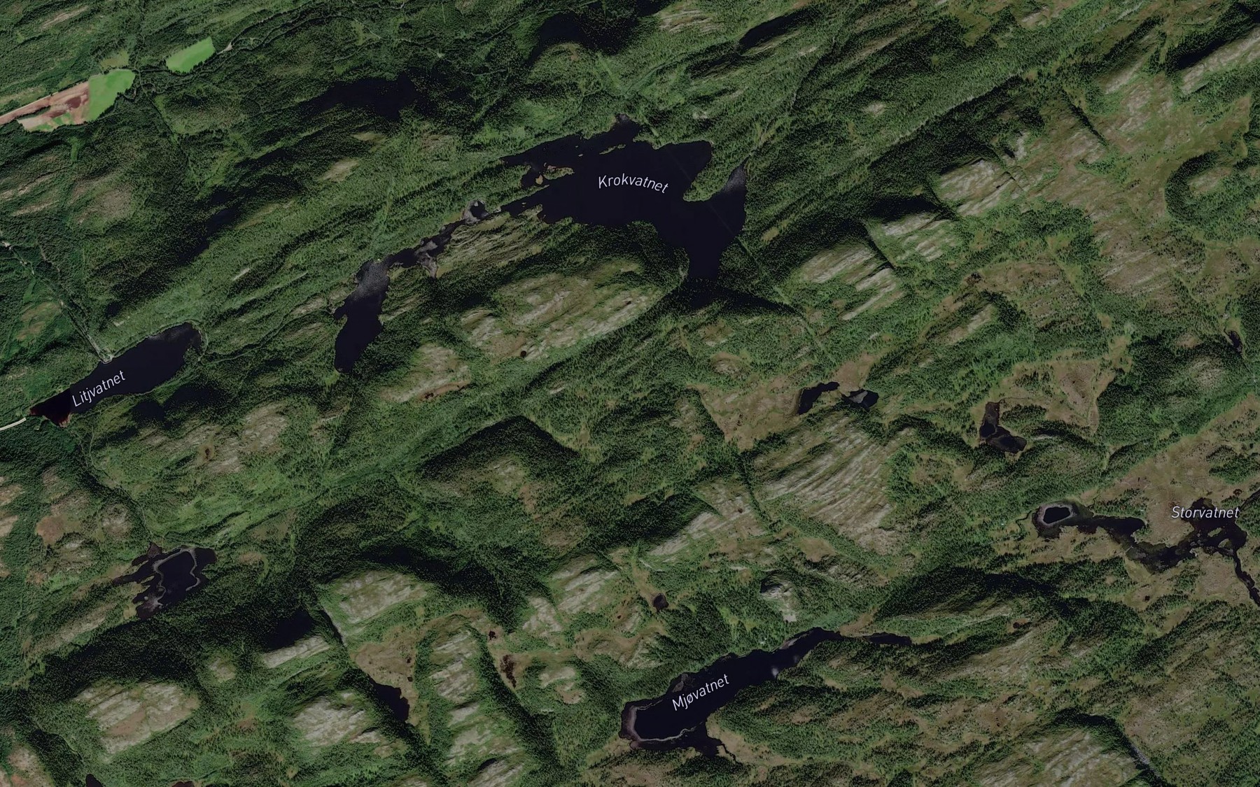 Satellite map of the Bremmenholmsbekken
