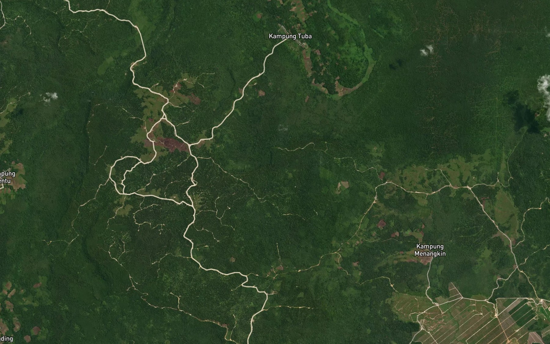 Satellite map of the Sungai Ragai Besar