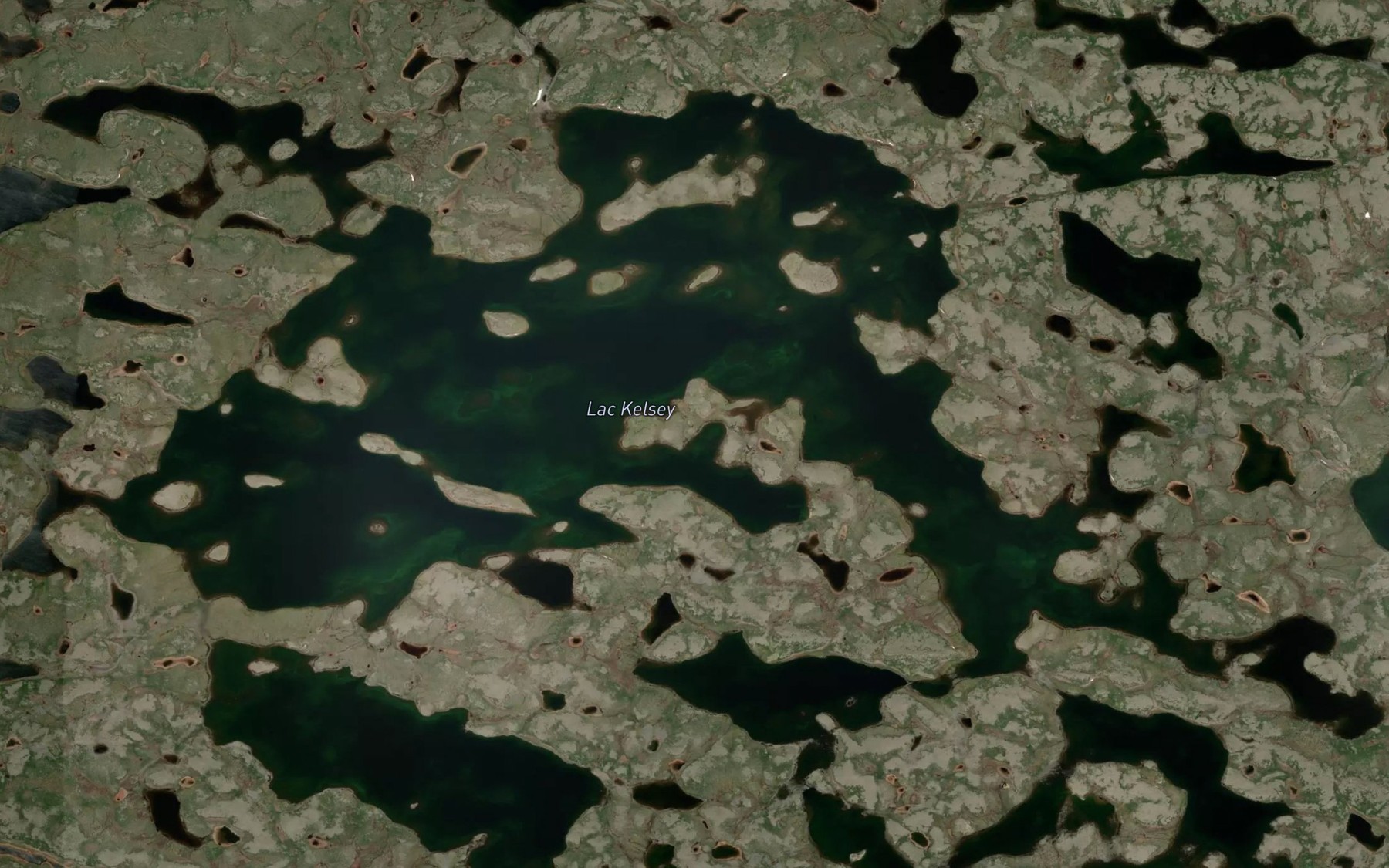 Satellite map of the Lac Kelsey