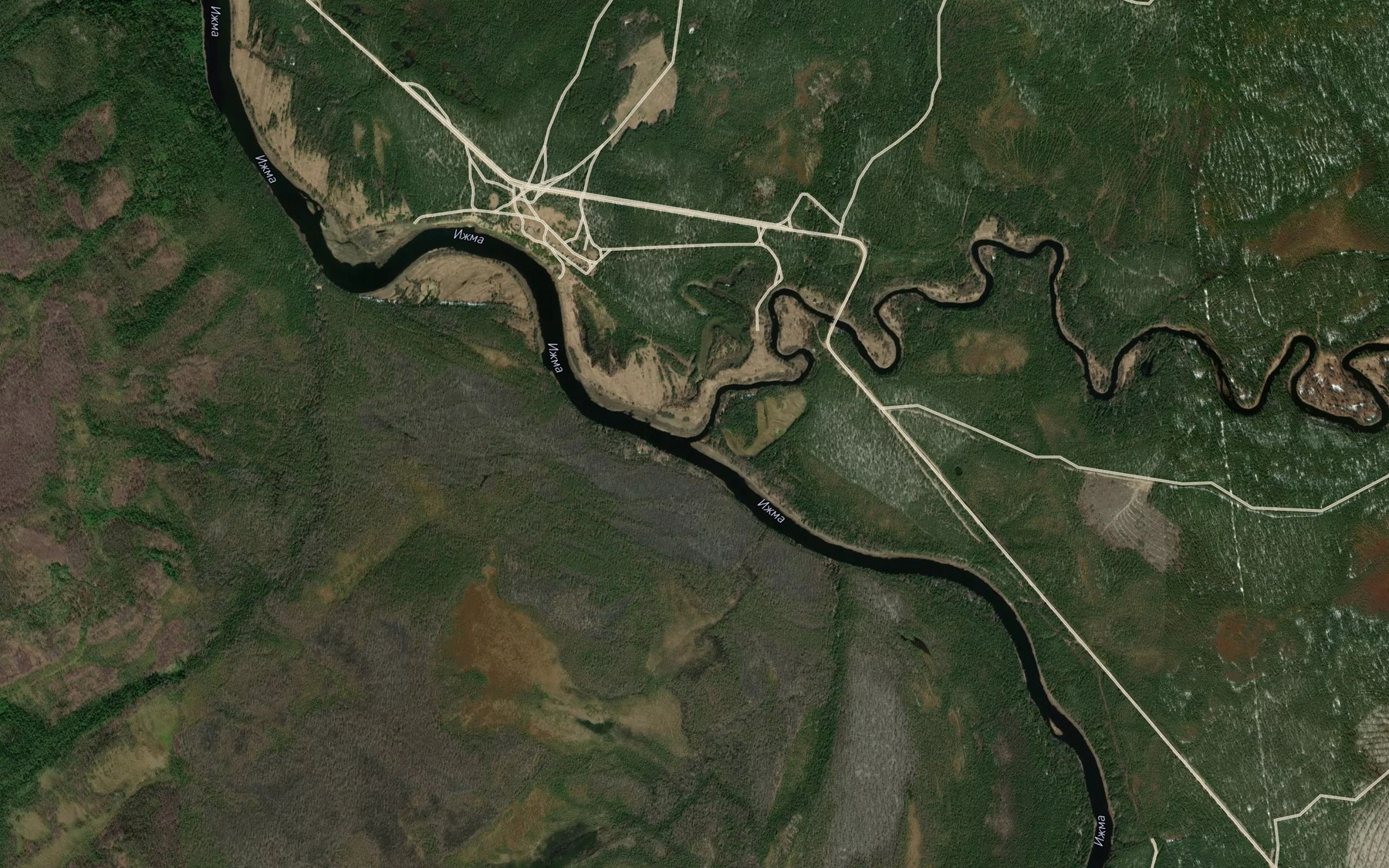 Satellite map of the Nizhniy Odes