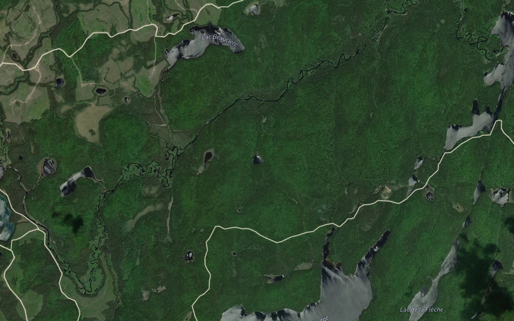 Satellite map of the Lac Rond
