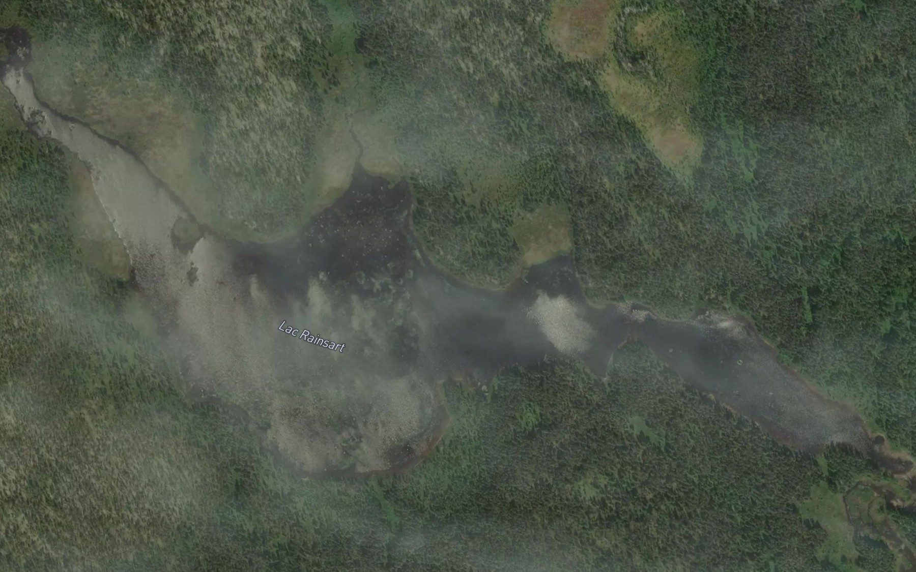 Satellite map of the Lac Rainsart