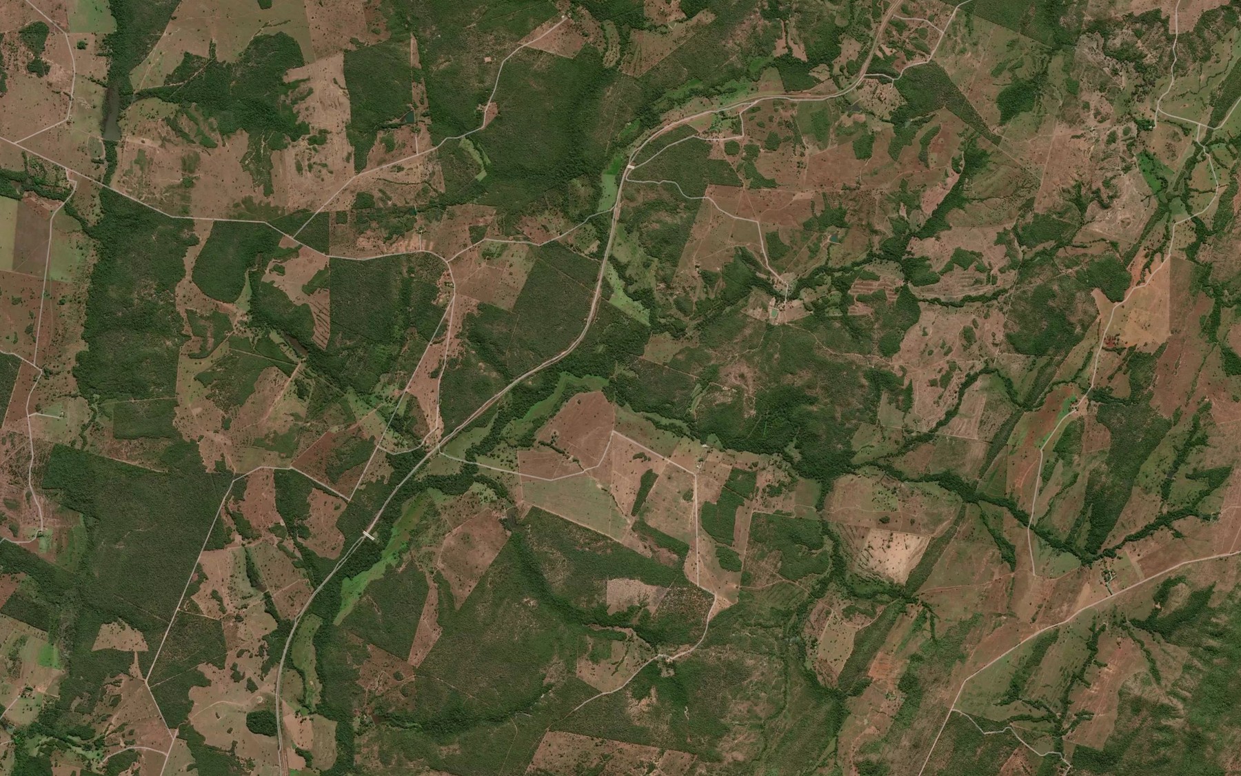 Satellite map of the Corrego Poco d'Agua