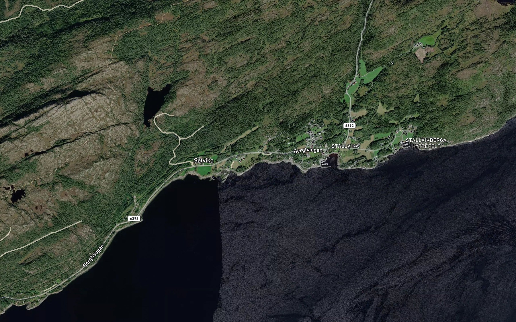 Satellite map of the Steggabekken