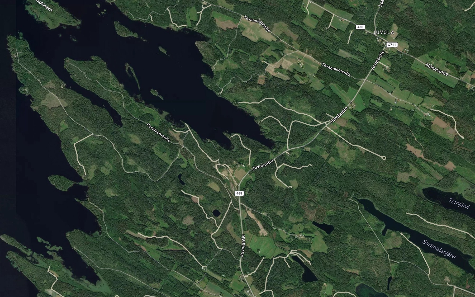 Satellite map of the Kylmajoki