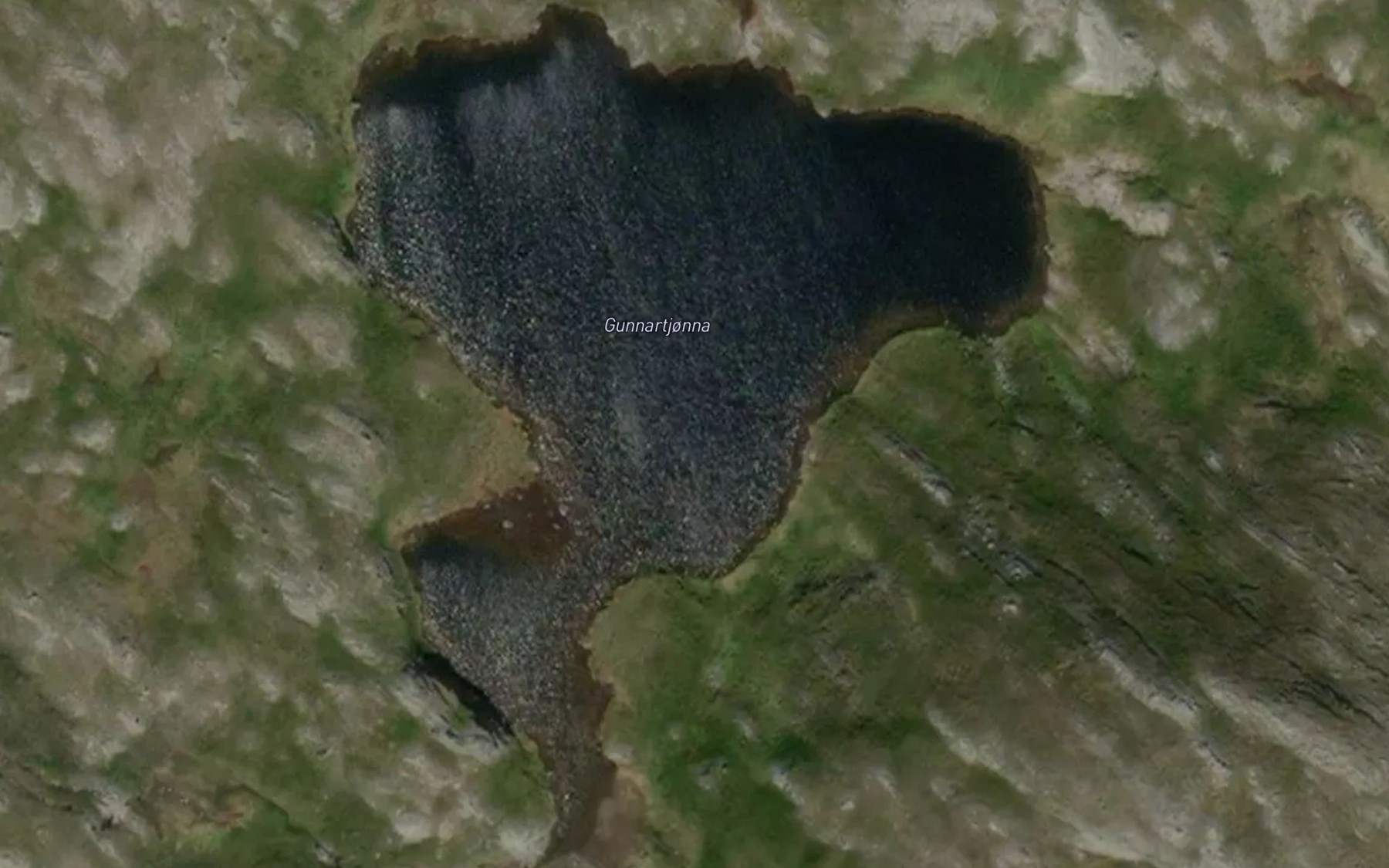 Satellite map of the Gunnartjorna