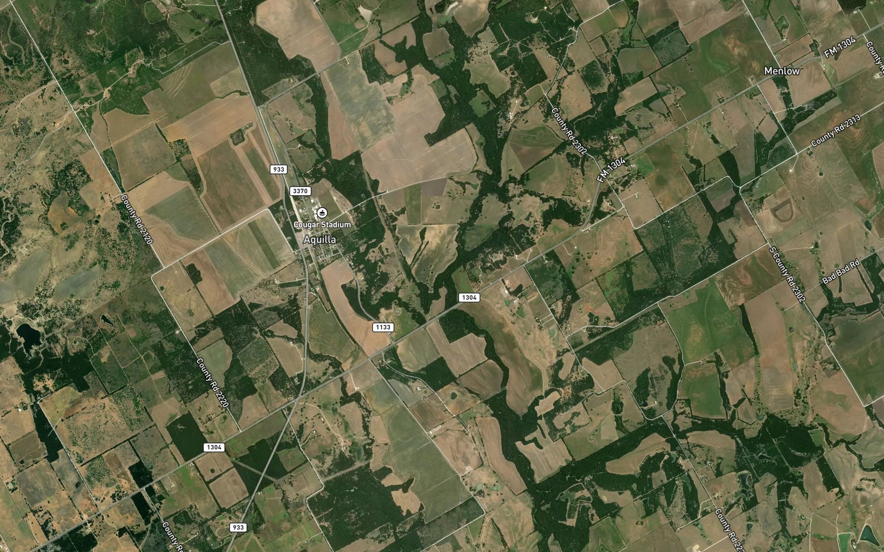 Satellite map of the Dead Horse Creek