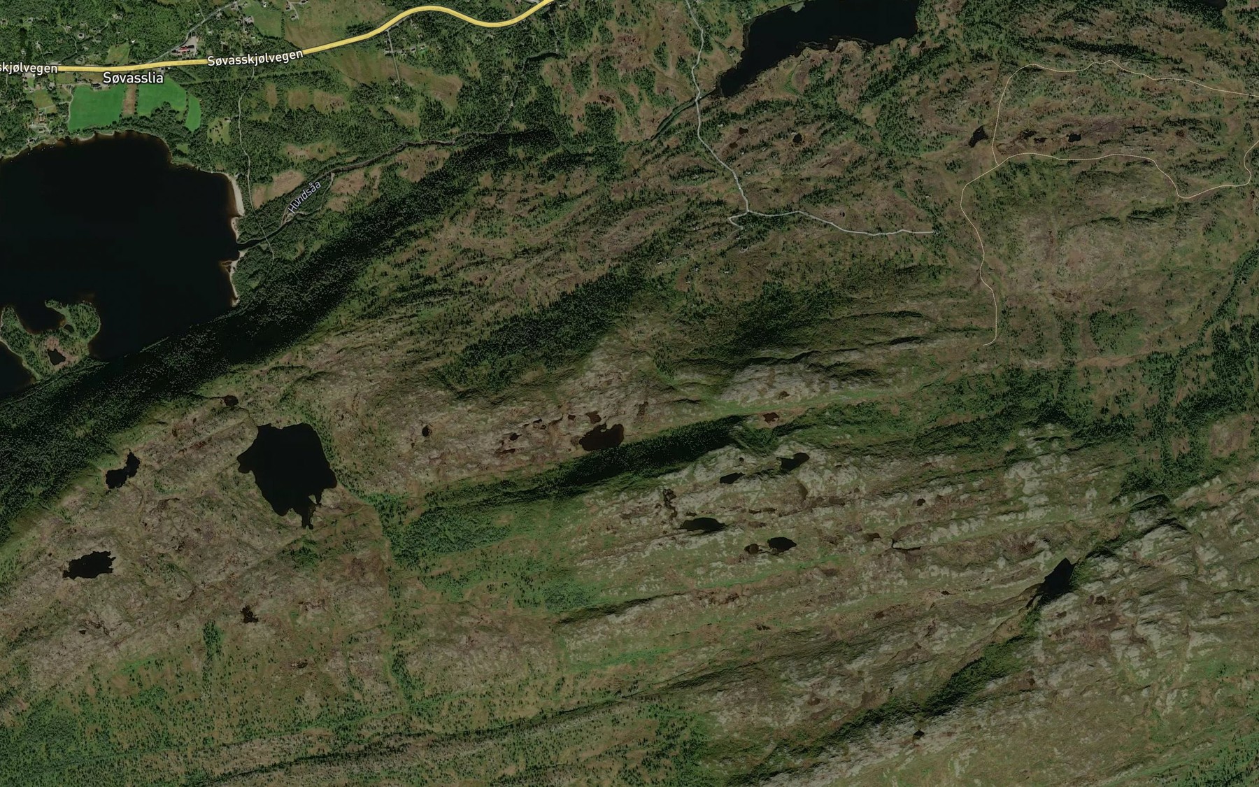 Satellite map of the Ytter Hyllbekken
