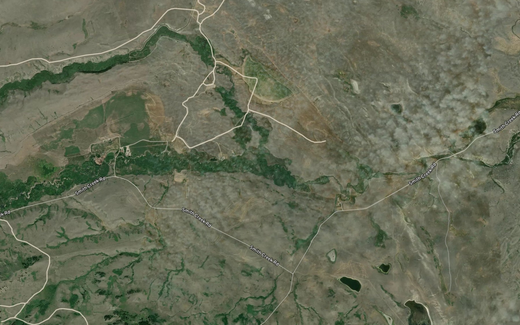 Satellite map of the Ford Creek