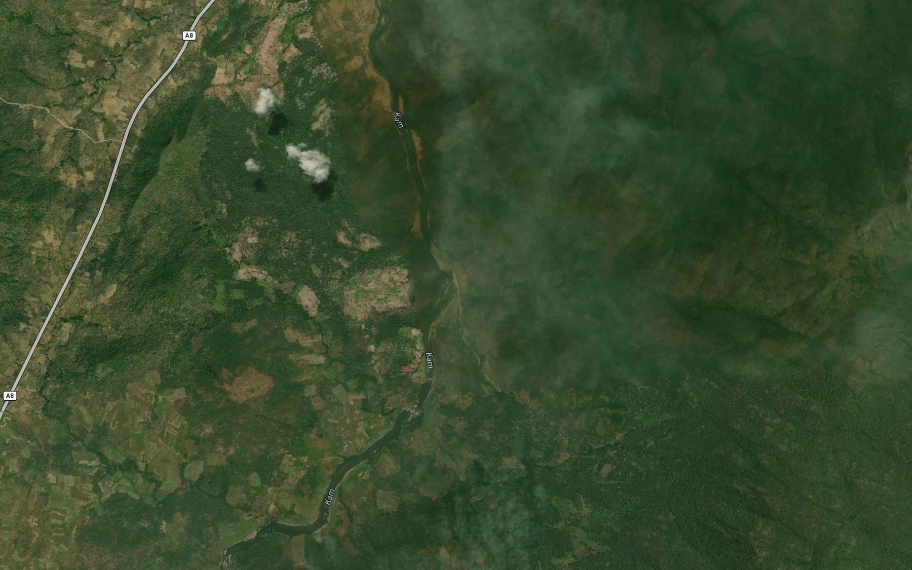Satellite map of the RiverSukare