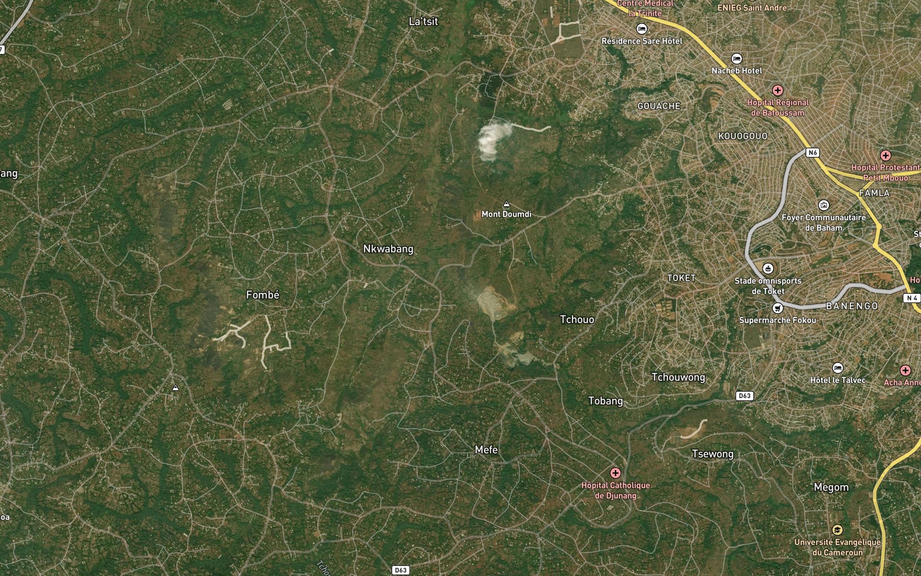 Satellite map of the Mogwo