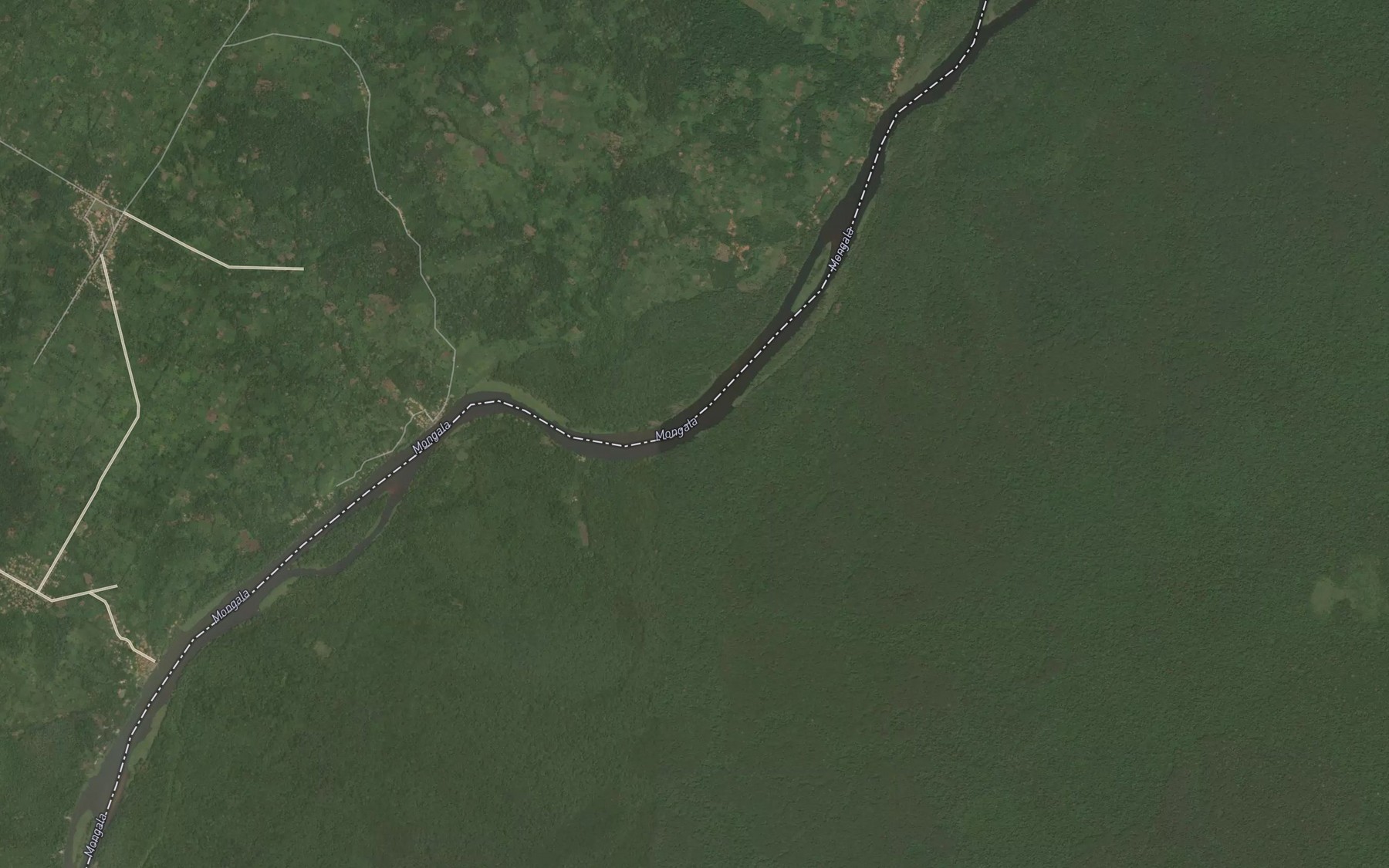 Satellite map of the Ekala