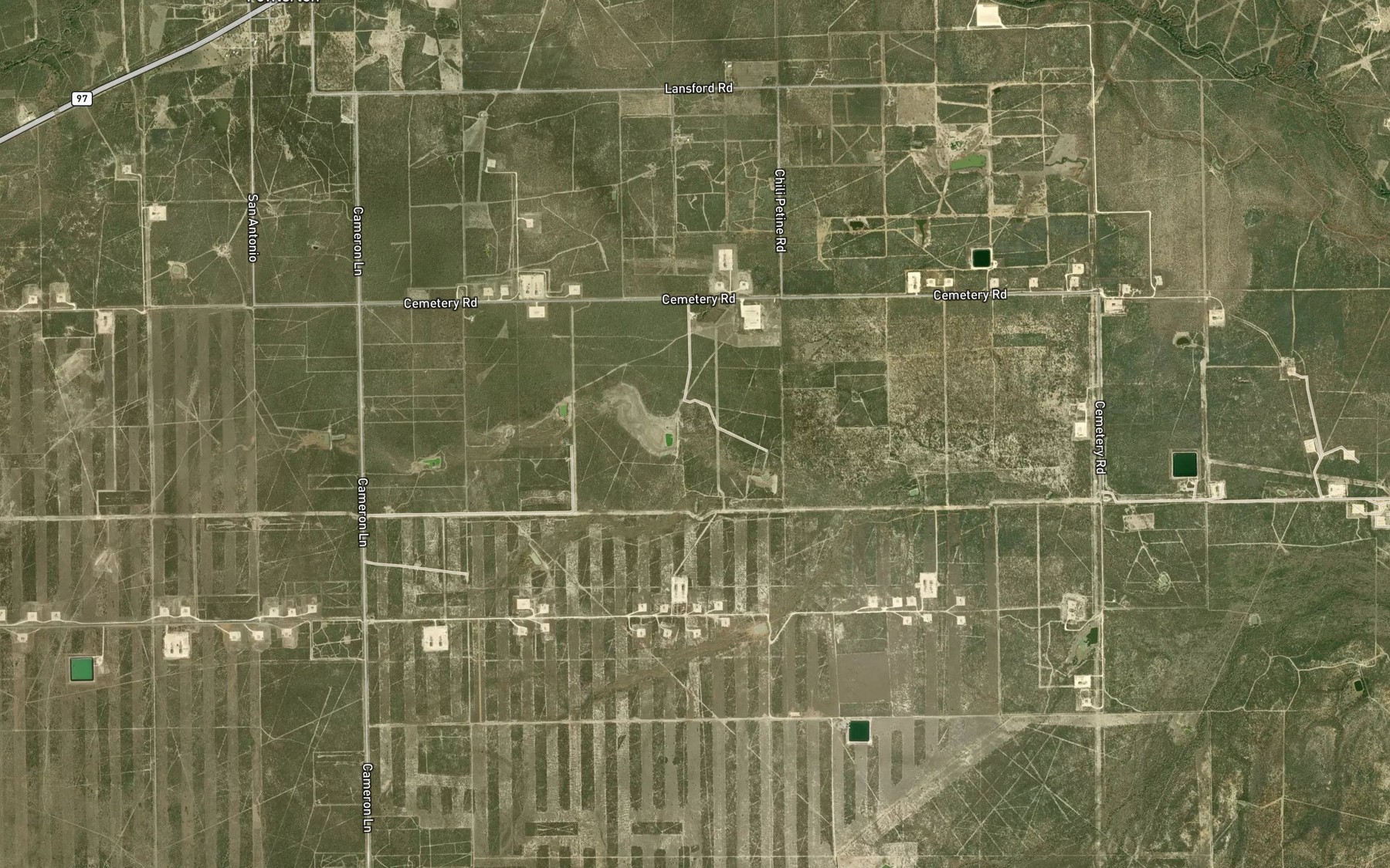 Satellite map of the Morton Lake