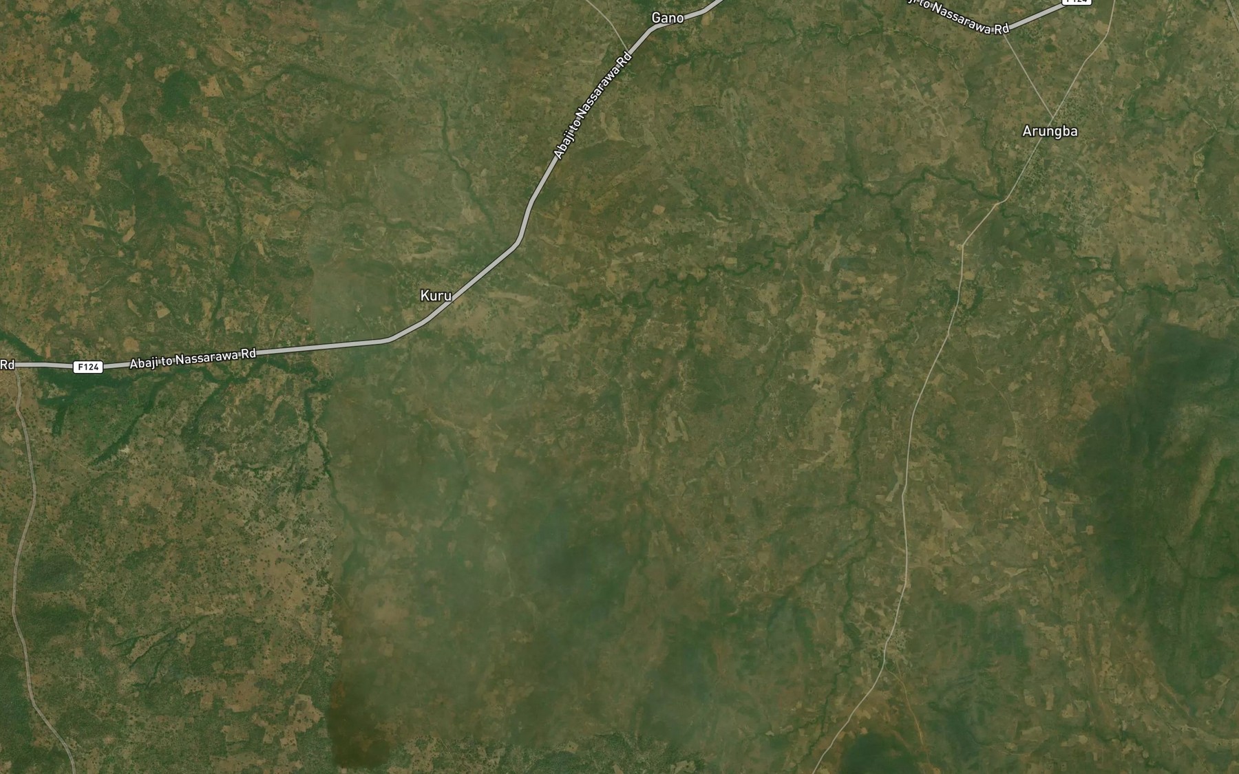 Satellite map of the RiverYerwa