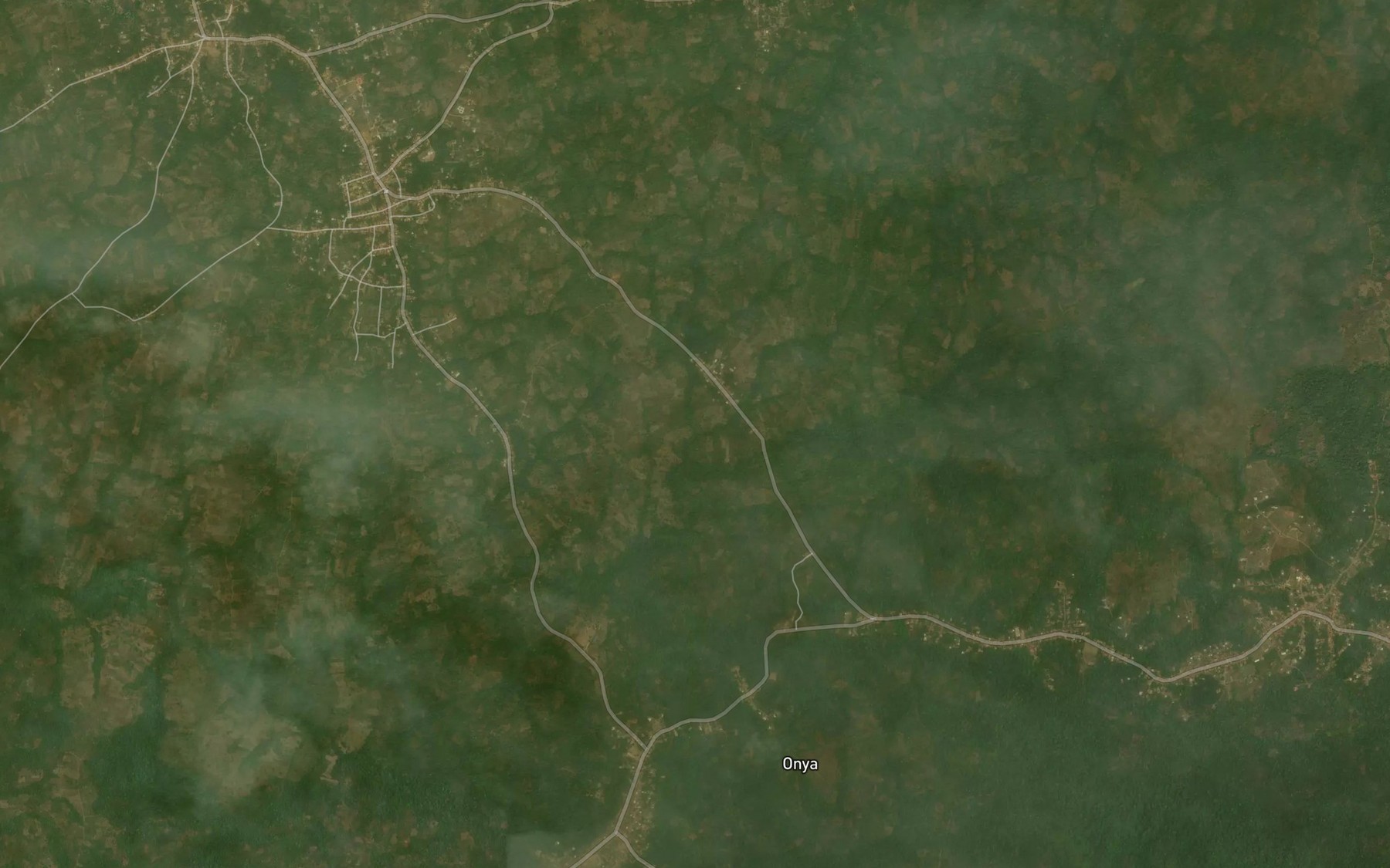 Satellite map of the Mampum Egbe