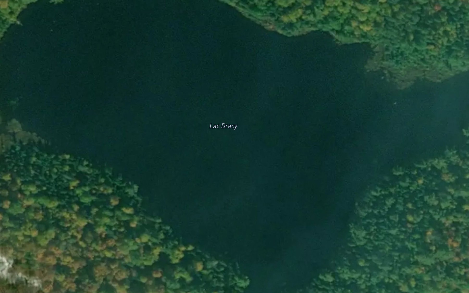 Satellite map of the Lac Dracy