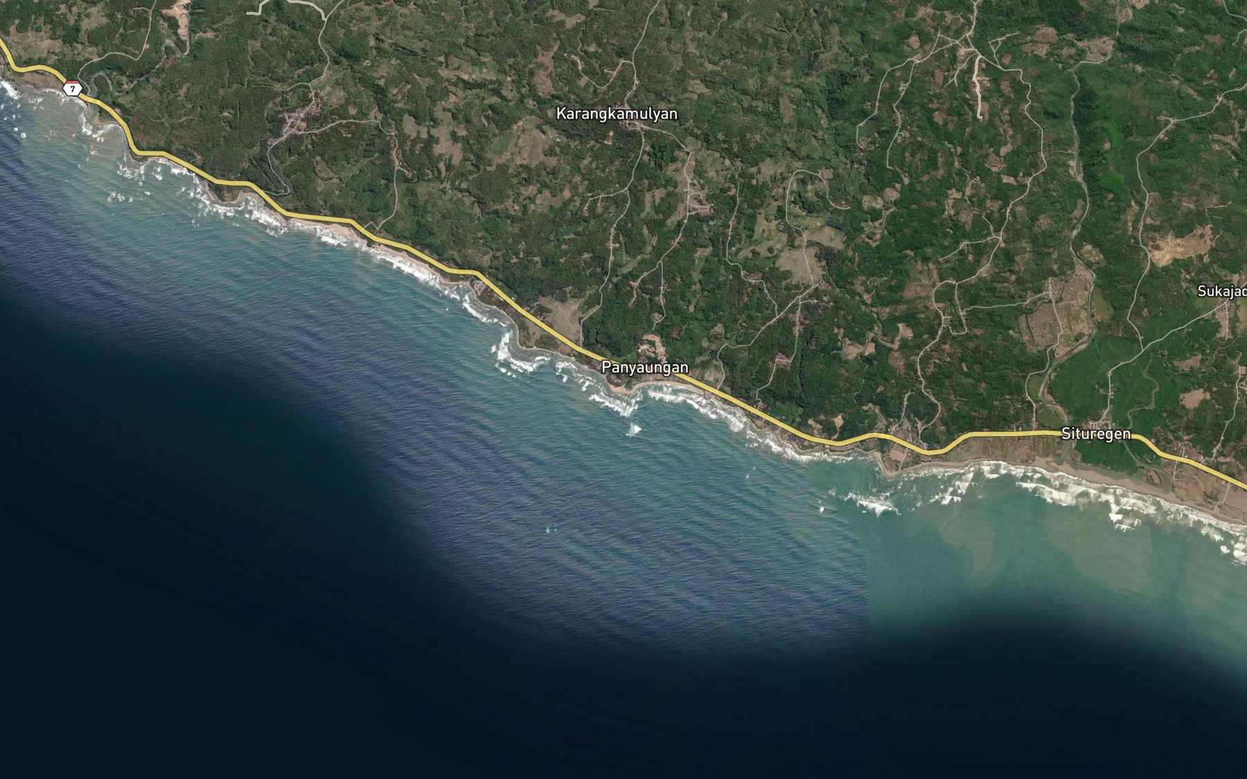 Satellite map of the Ci Kiray