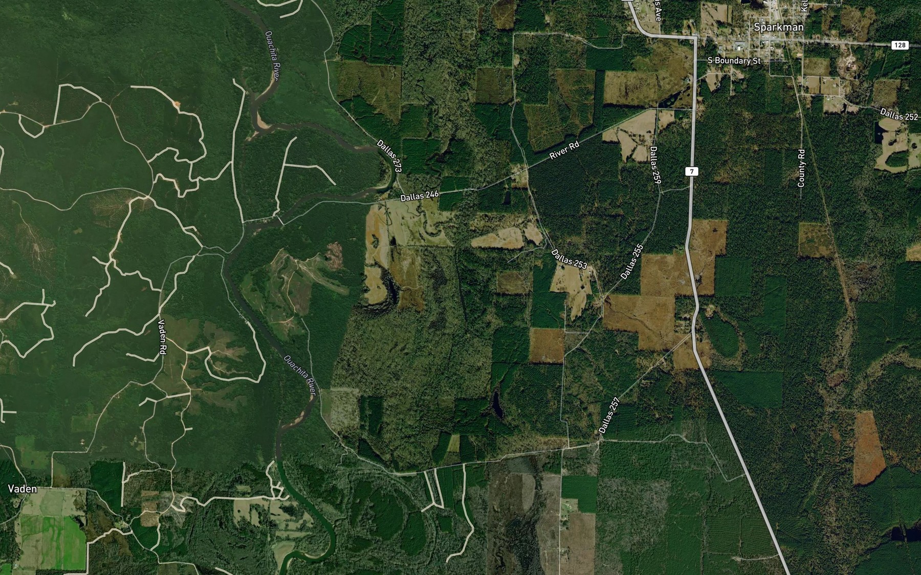 Satellite map of the Long Lake