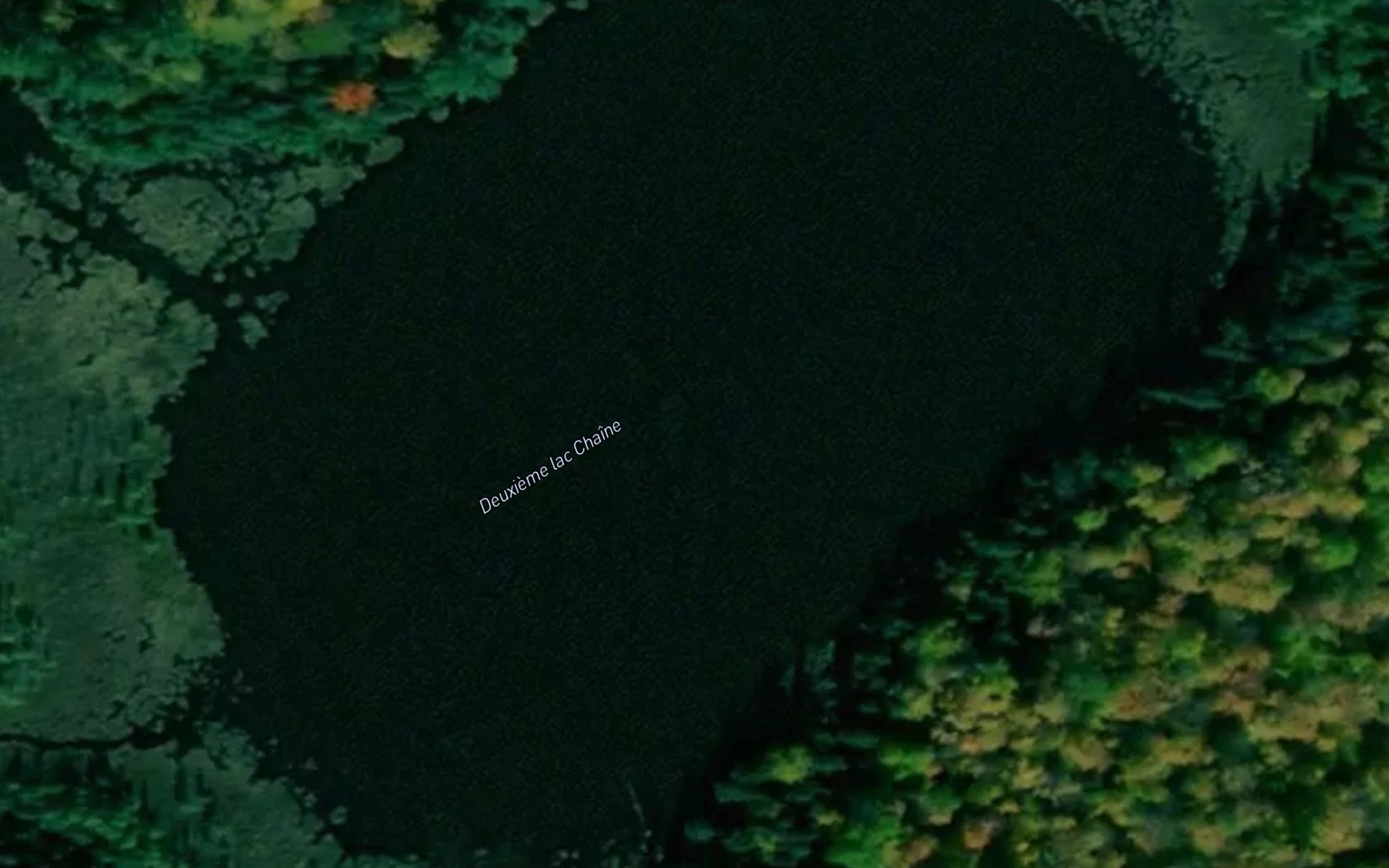 Satellite map of the Deuxieme lac Chaine