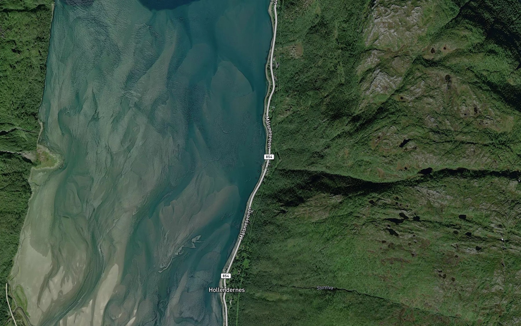 Satellite map of the Vika