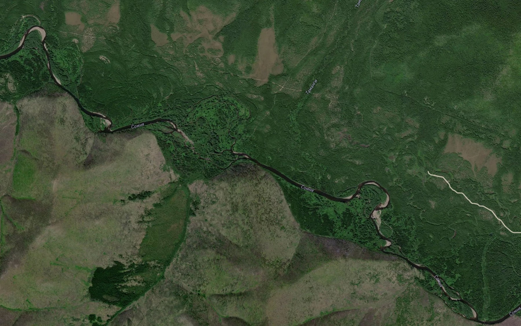 Satellite map of the Tamangi