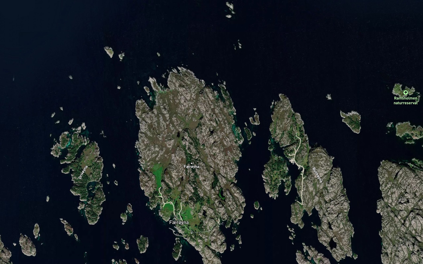 Satellite map of the Ekrehaugsvatnet