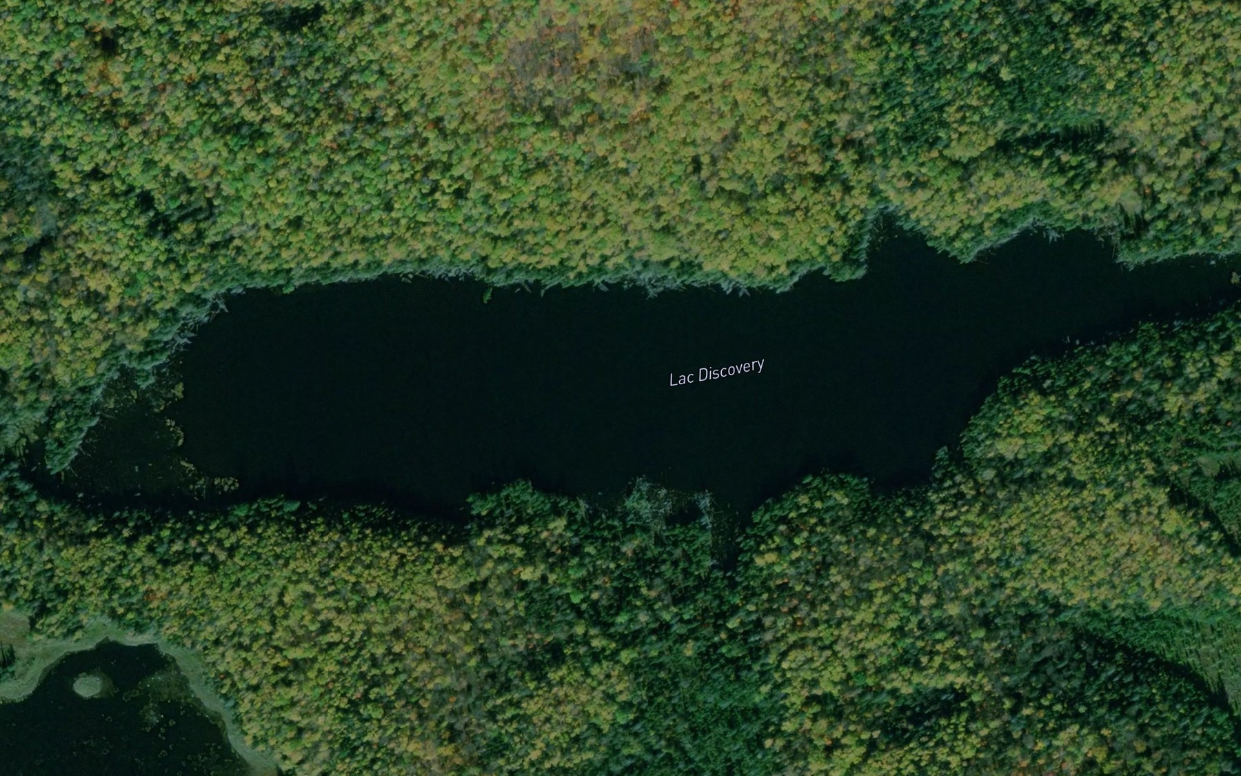 Satellite map of the Lac Discovery