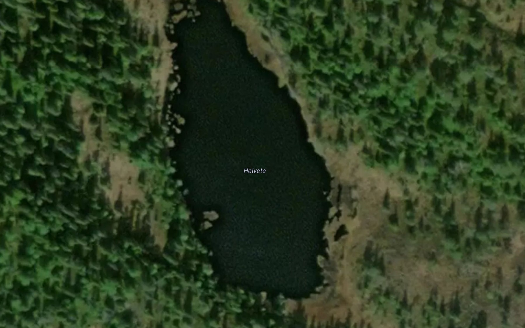 Satellite map of the Helvete