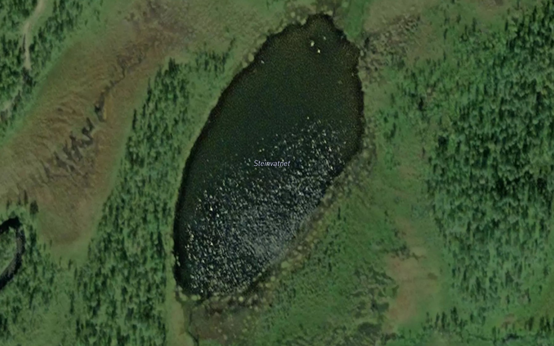 Satellite map of the Steinvatnet