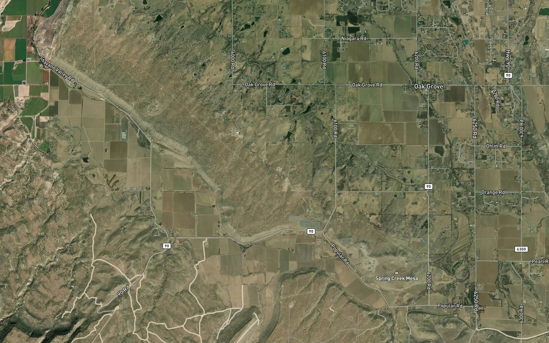 Satellite map of the B N B Lateral