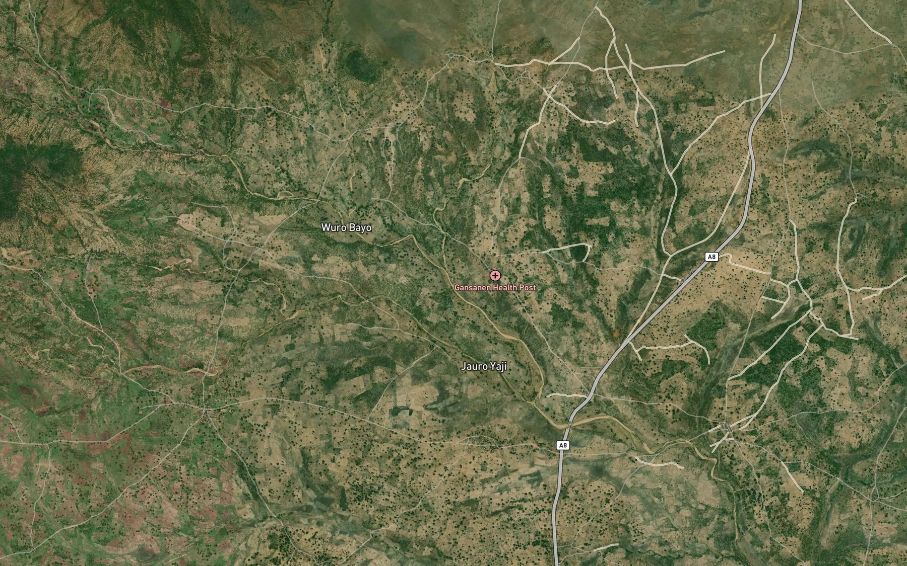 Satellite map of the RiverKpari