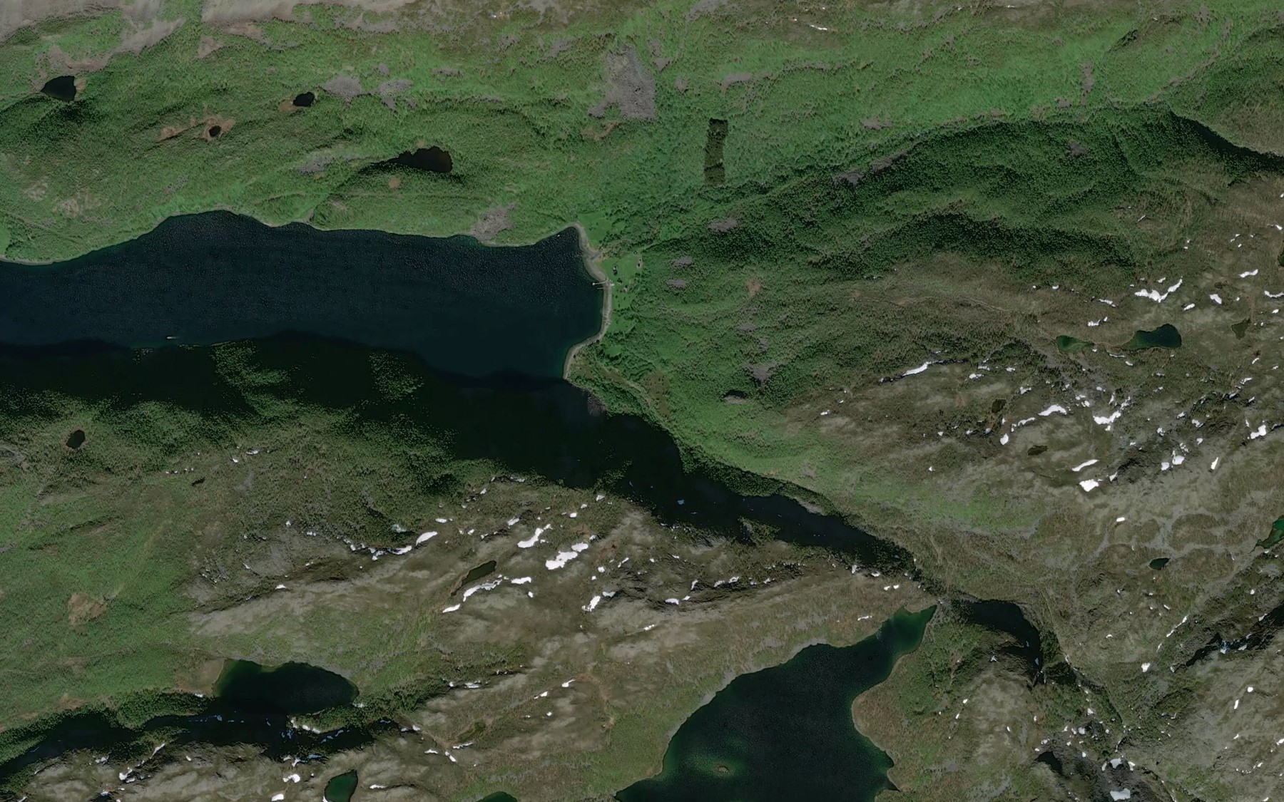 Satellite map of the Duoldejohka