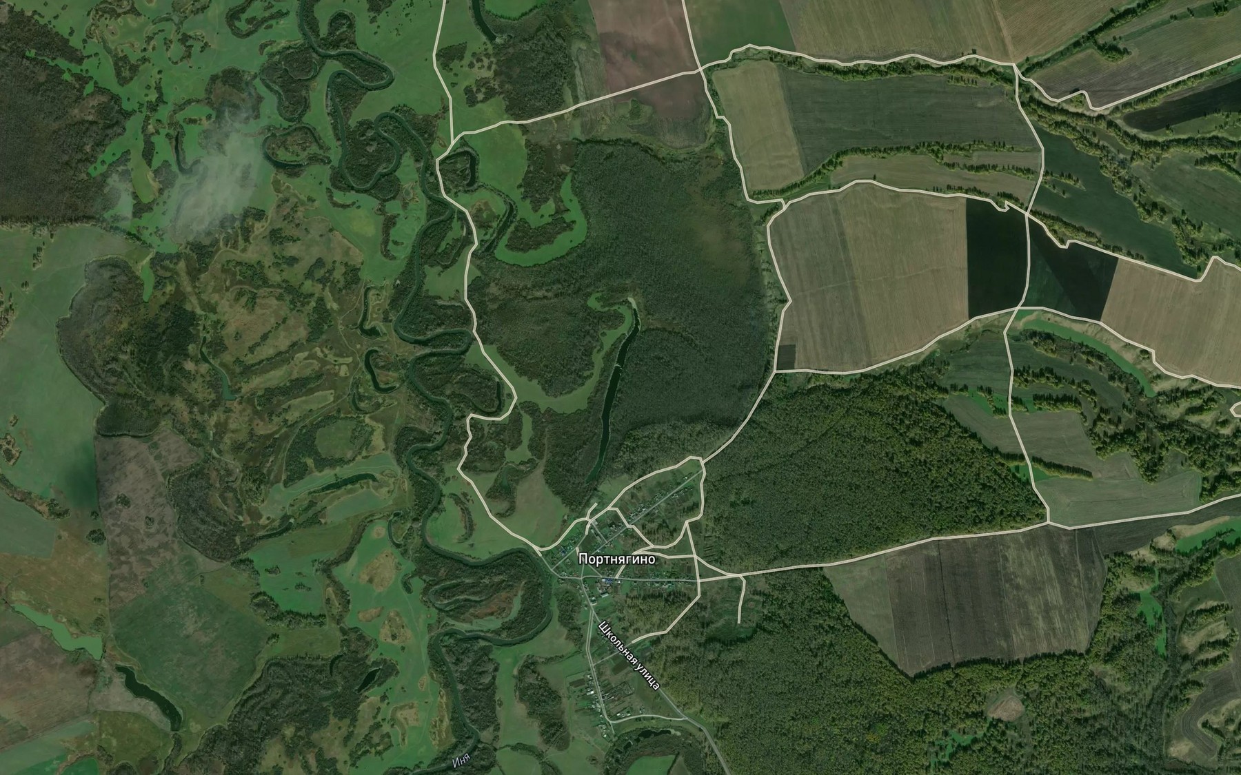 Satellite map of the Ozero Cherevo