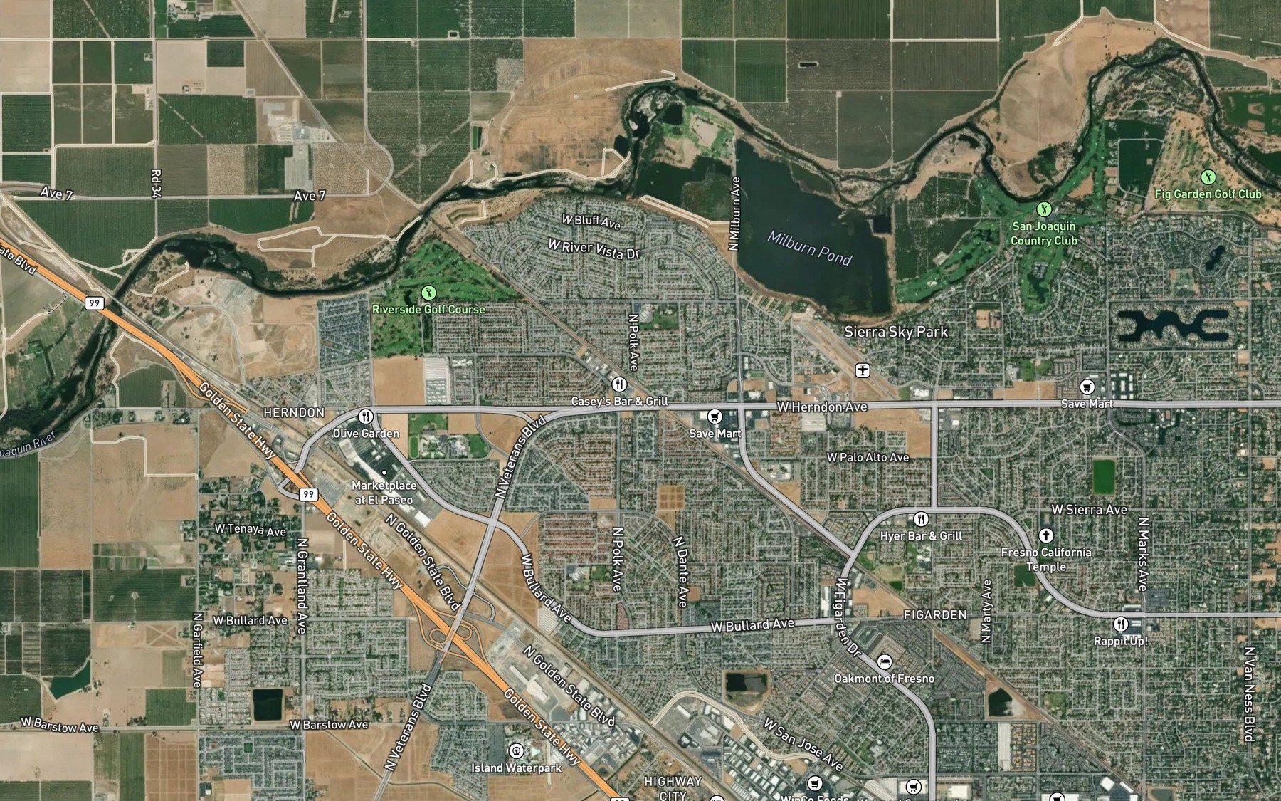 Satellite map of the Radin Kamp Ditch