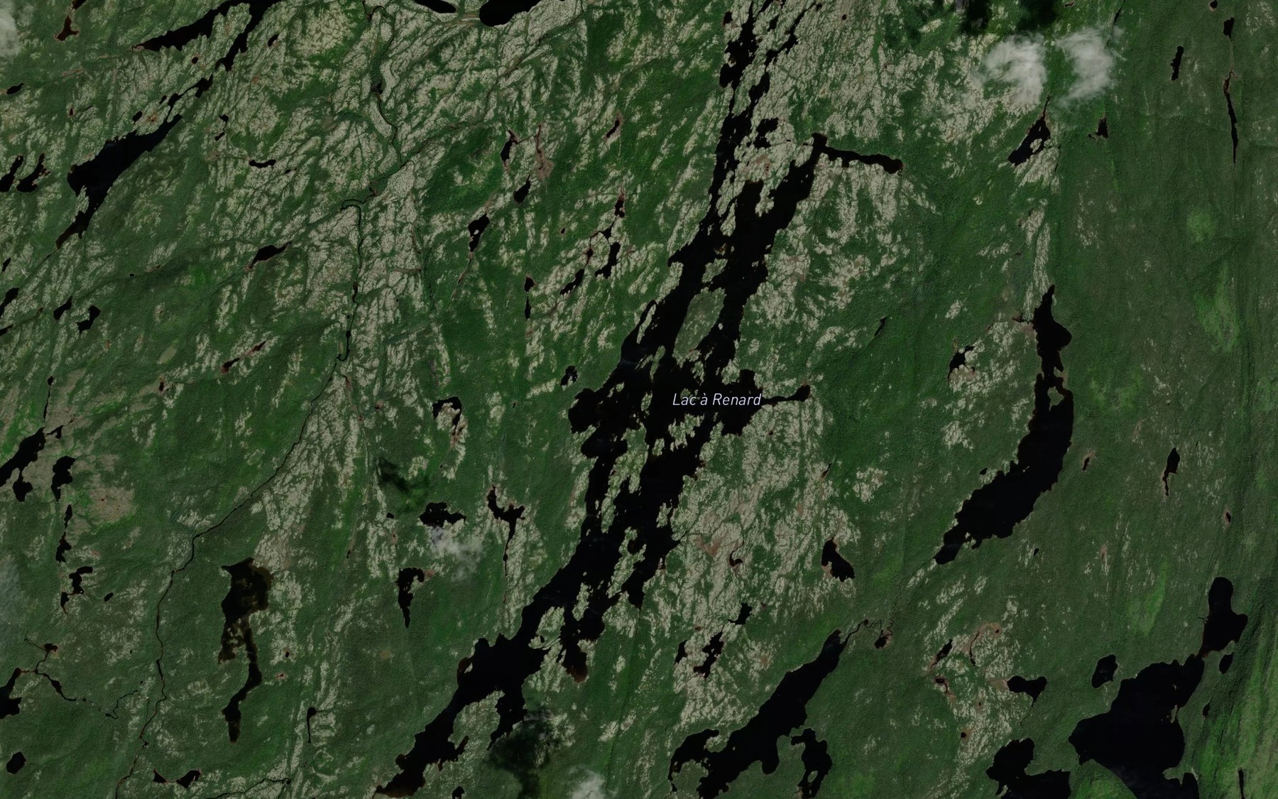 Satellite map of the Lac a Renard