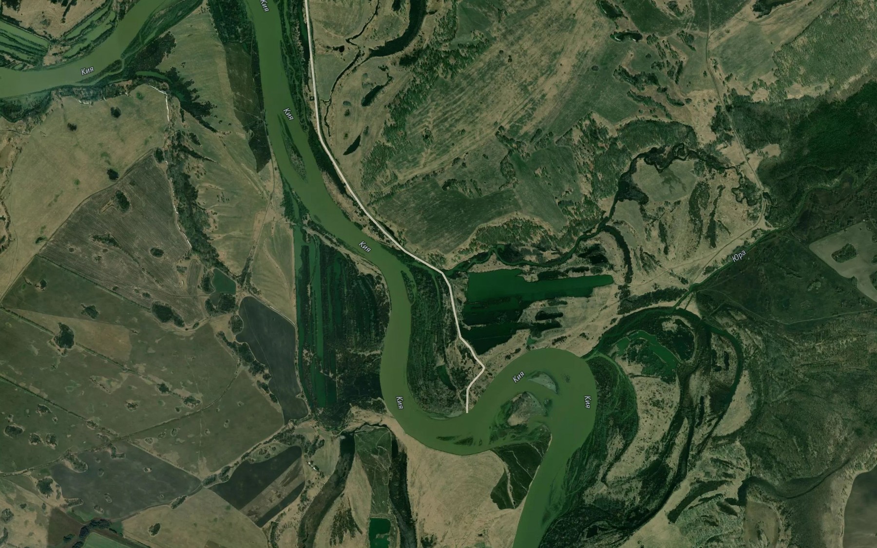 Satellite map of the Suslovka