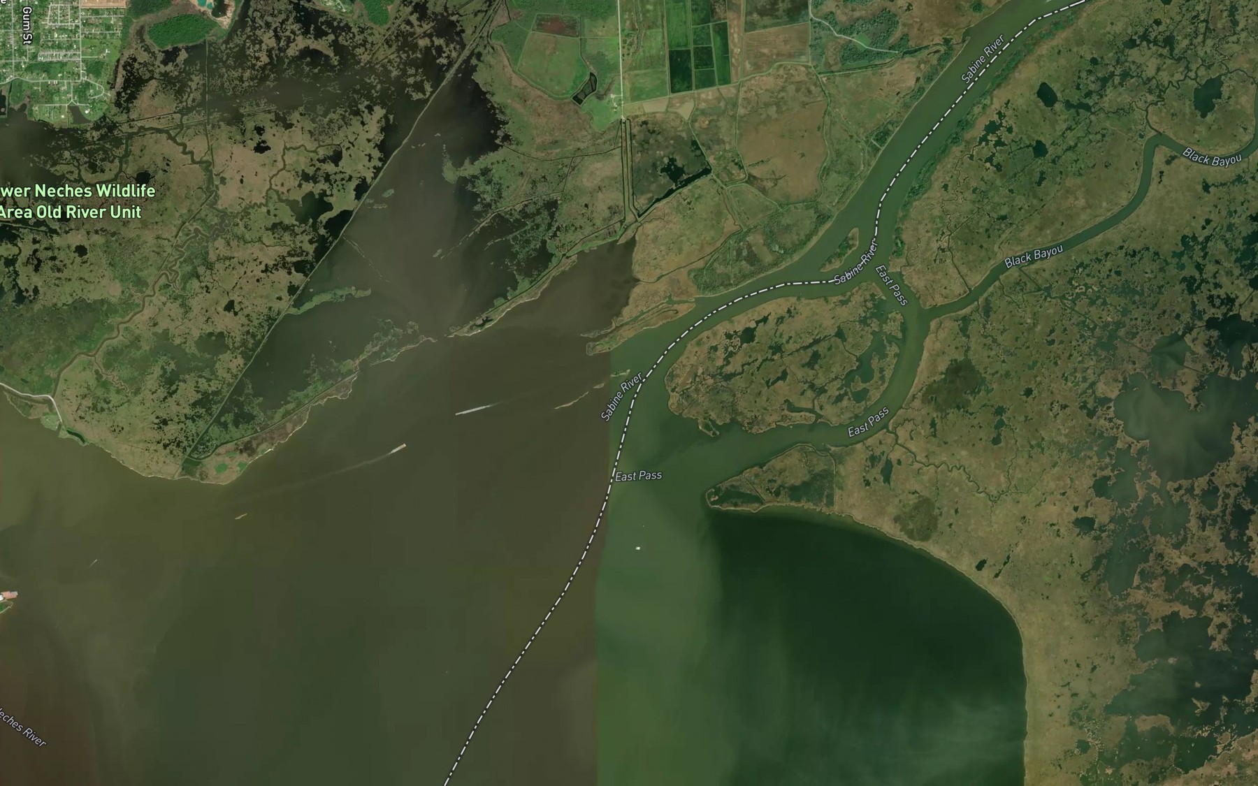 Satellite map of the Middle Pass